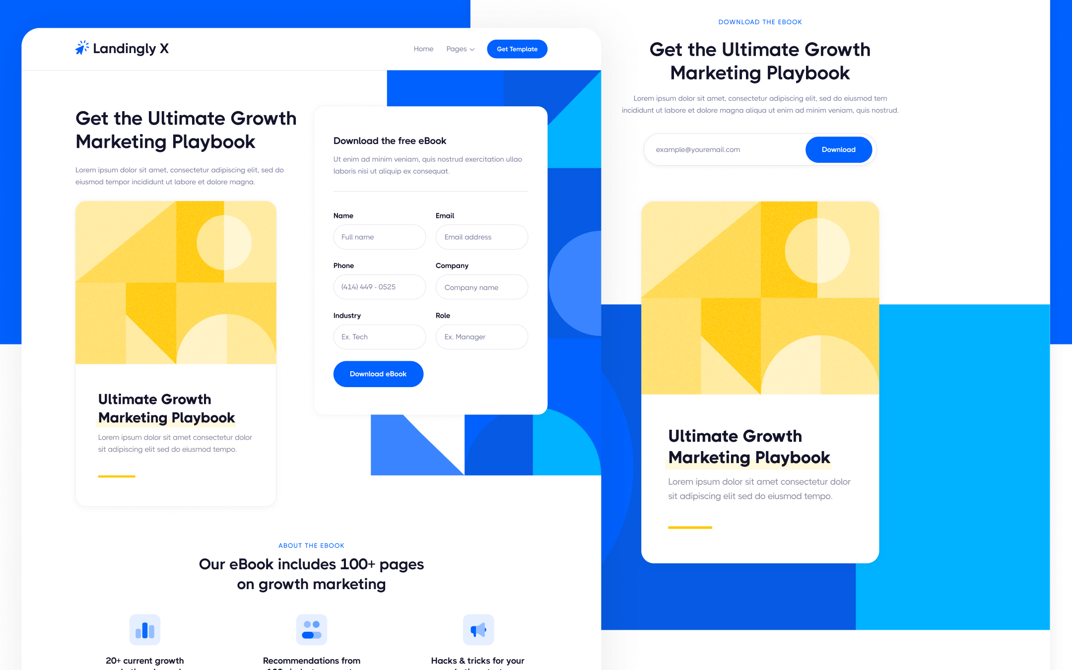 Landingly X Template para Webflow