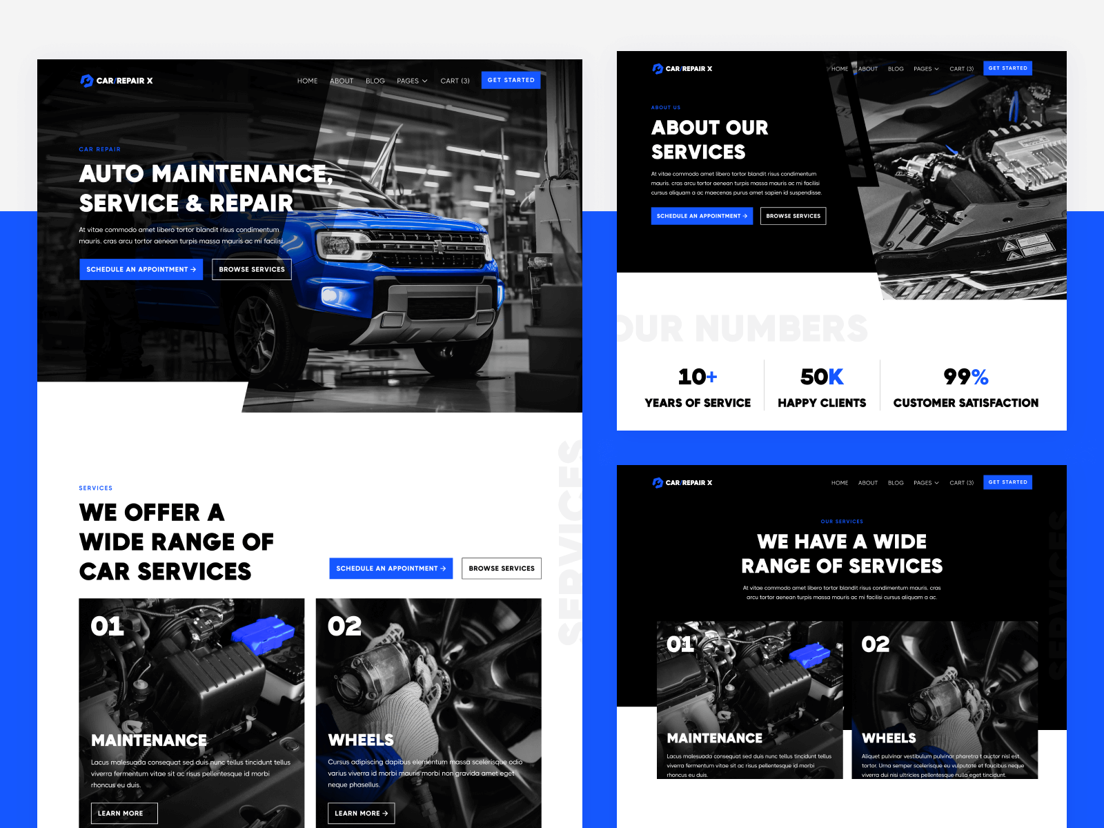 Plantilla para Webflow de Mecánica Automotriz