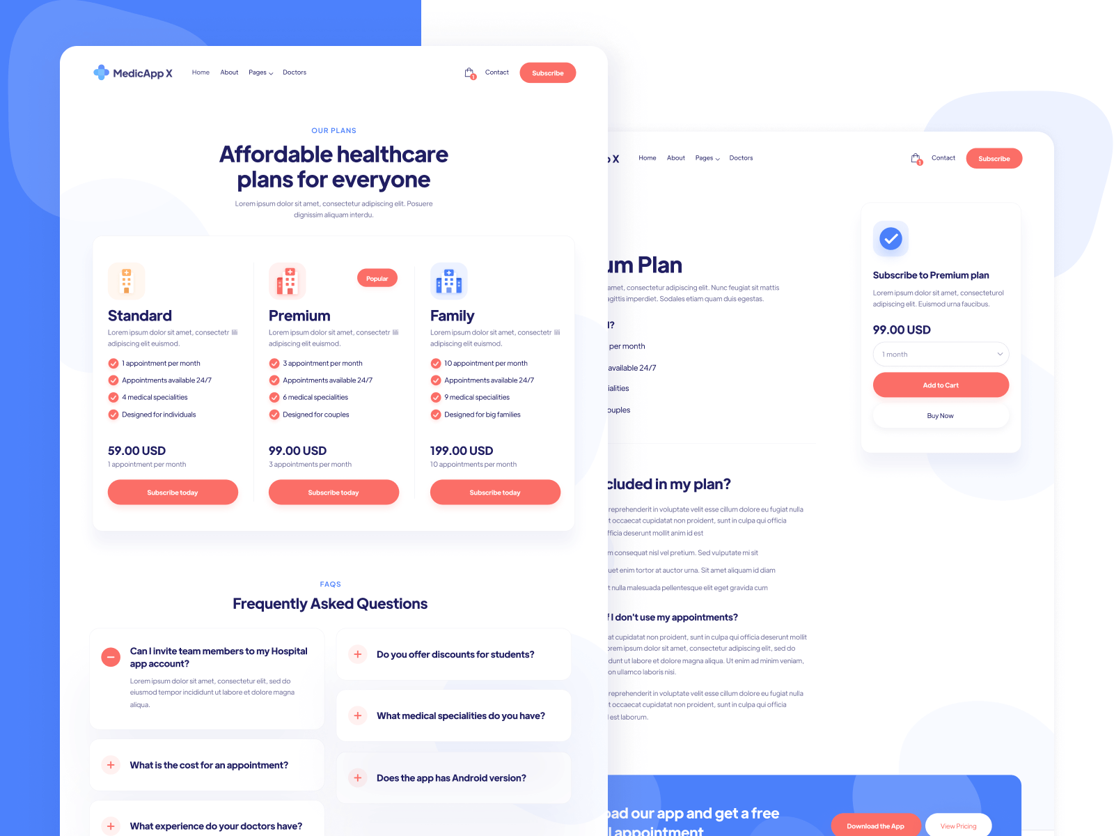 Plantilla de Doctor para Webflow