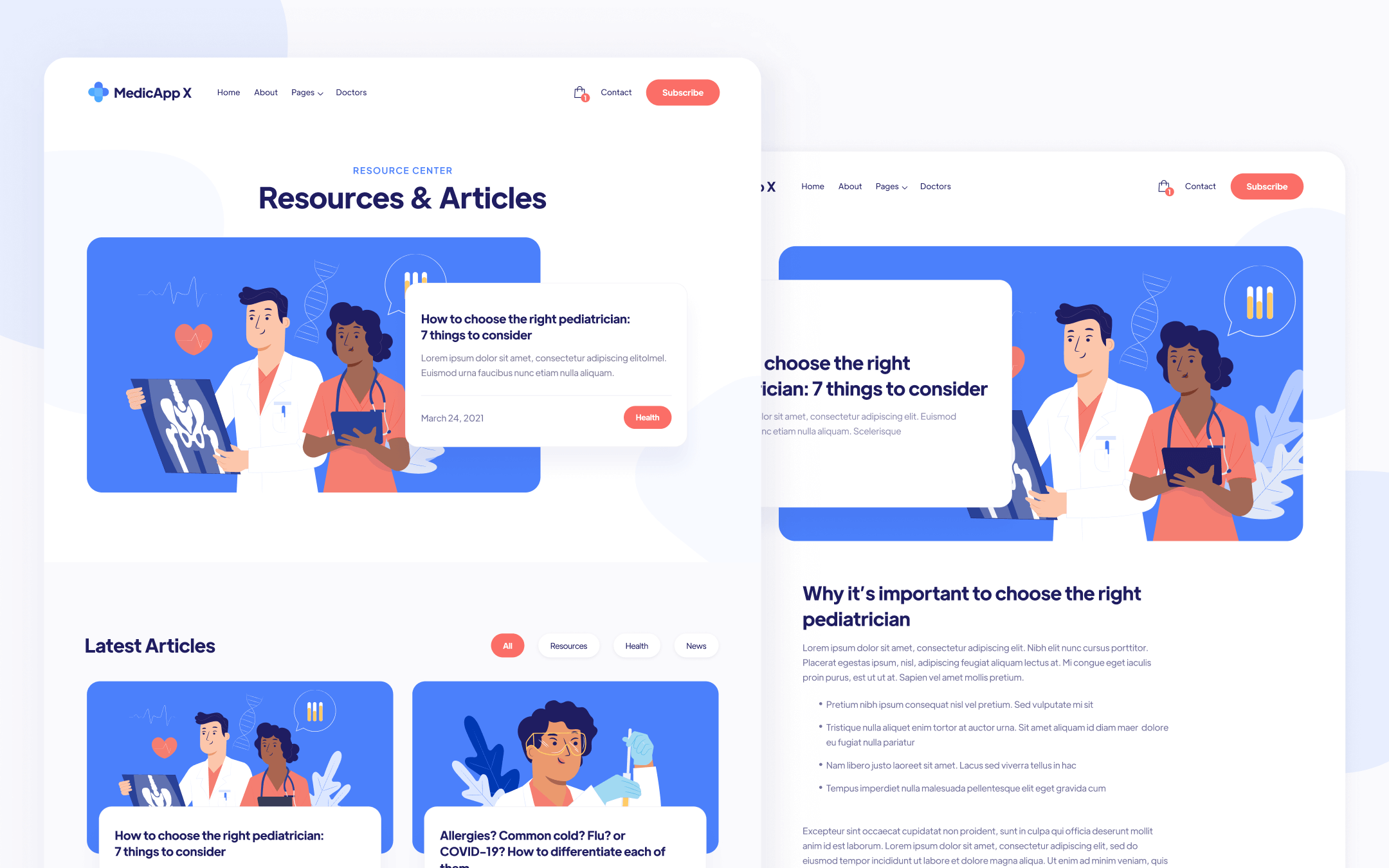 MedicApp X Template para Webflow