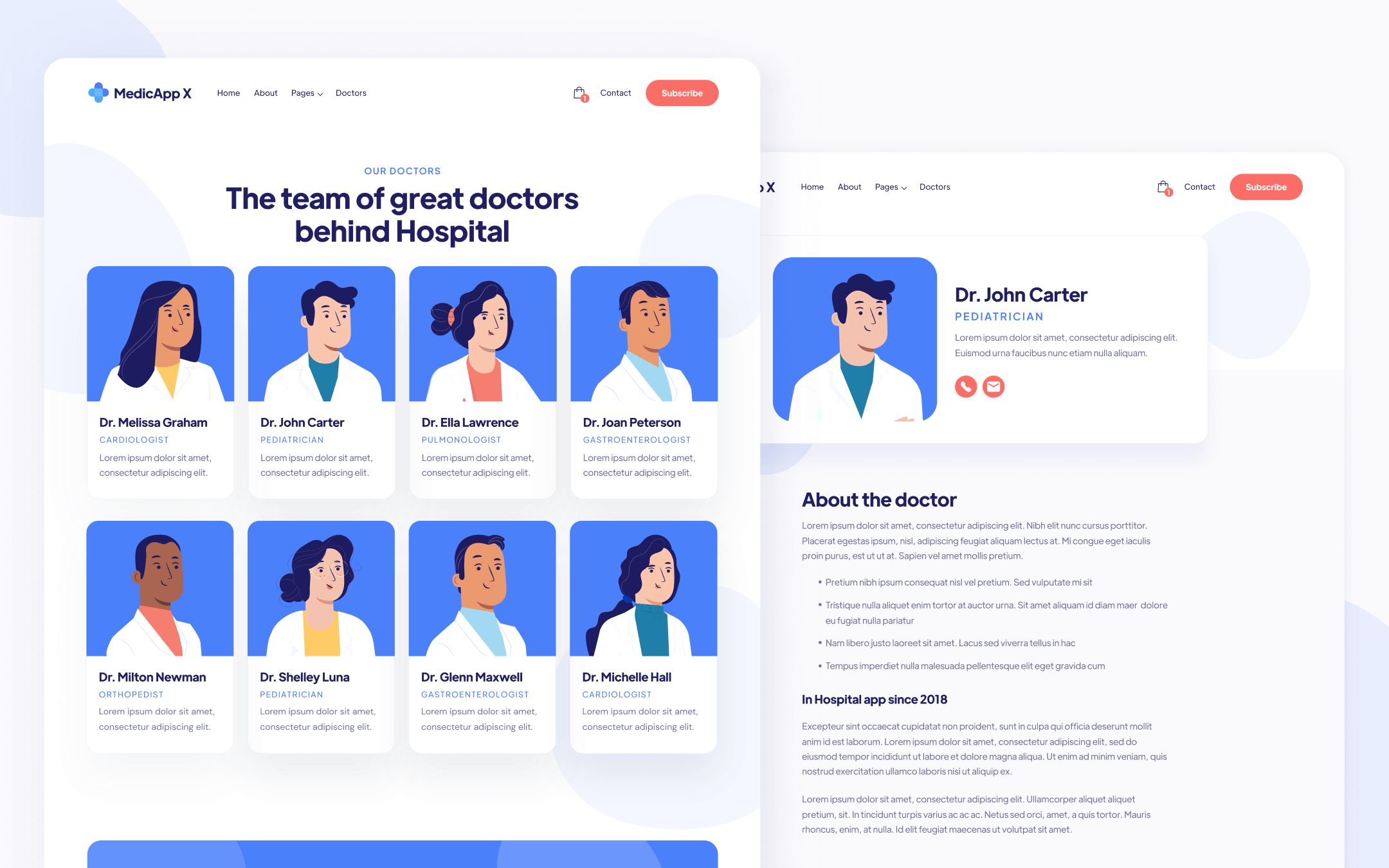 MedicApp X Template para Webflow