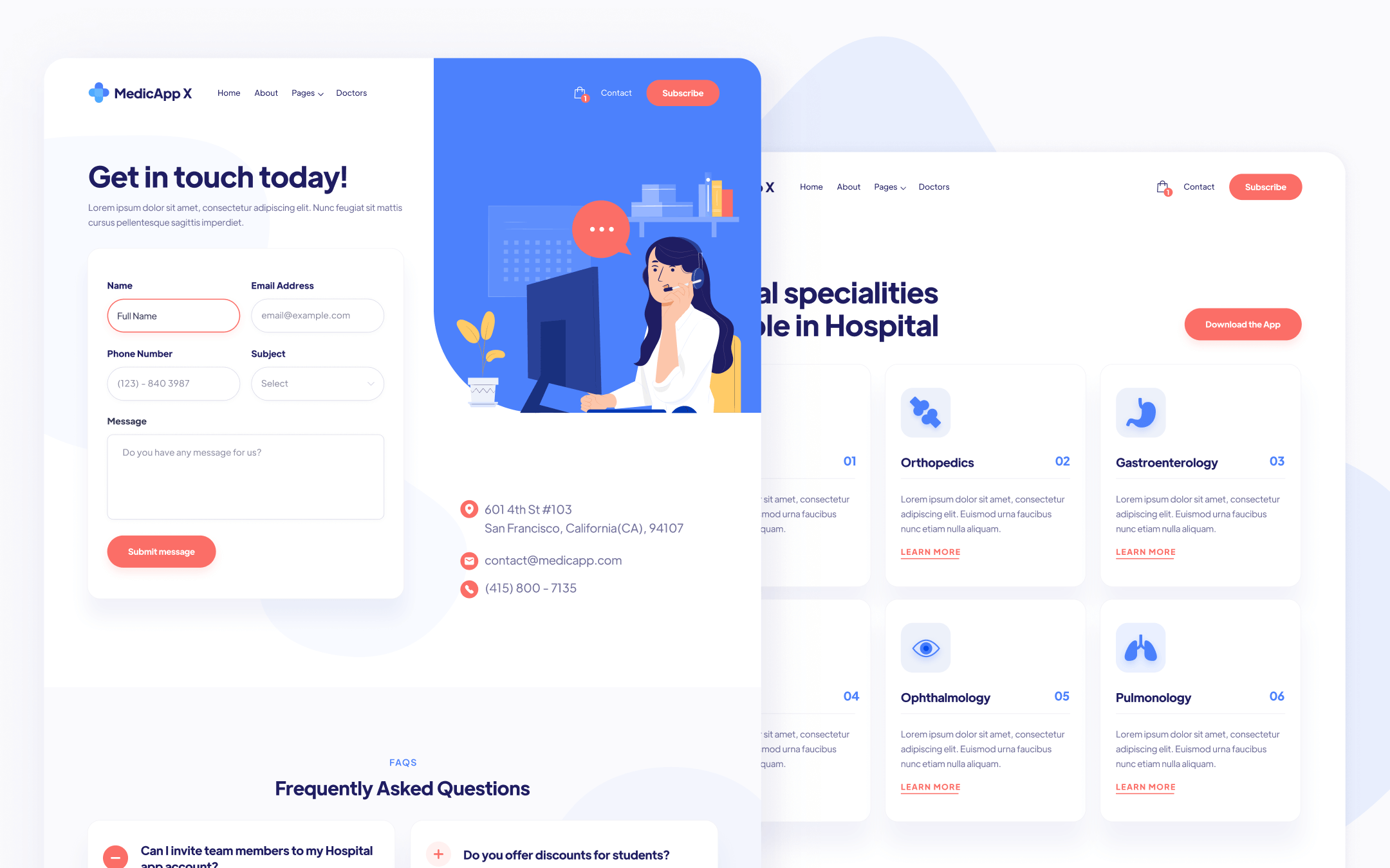 MedicApp X Template para Webflow