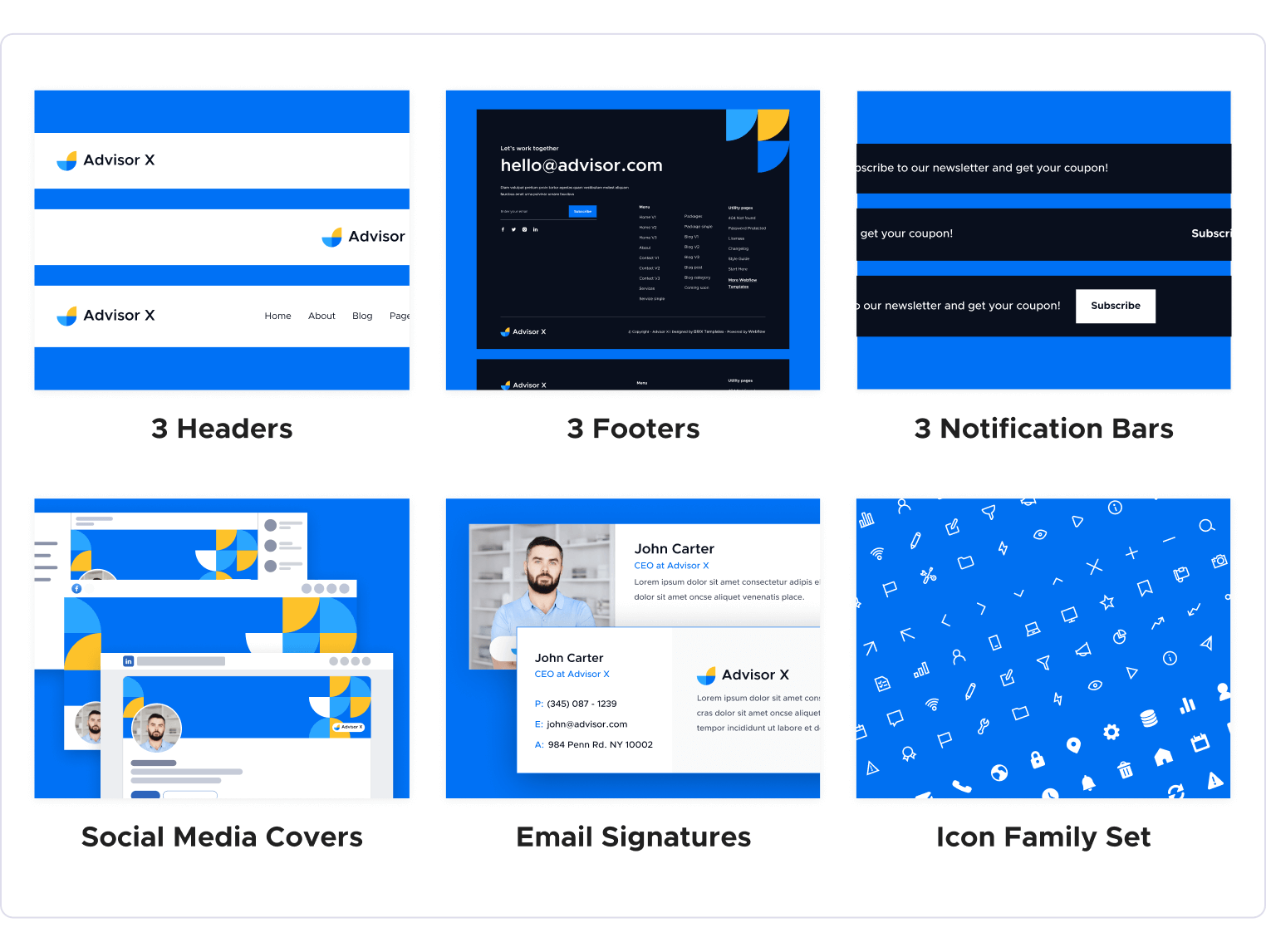 Advisor X - Business Consultant Webflow Template Benefits
