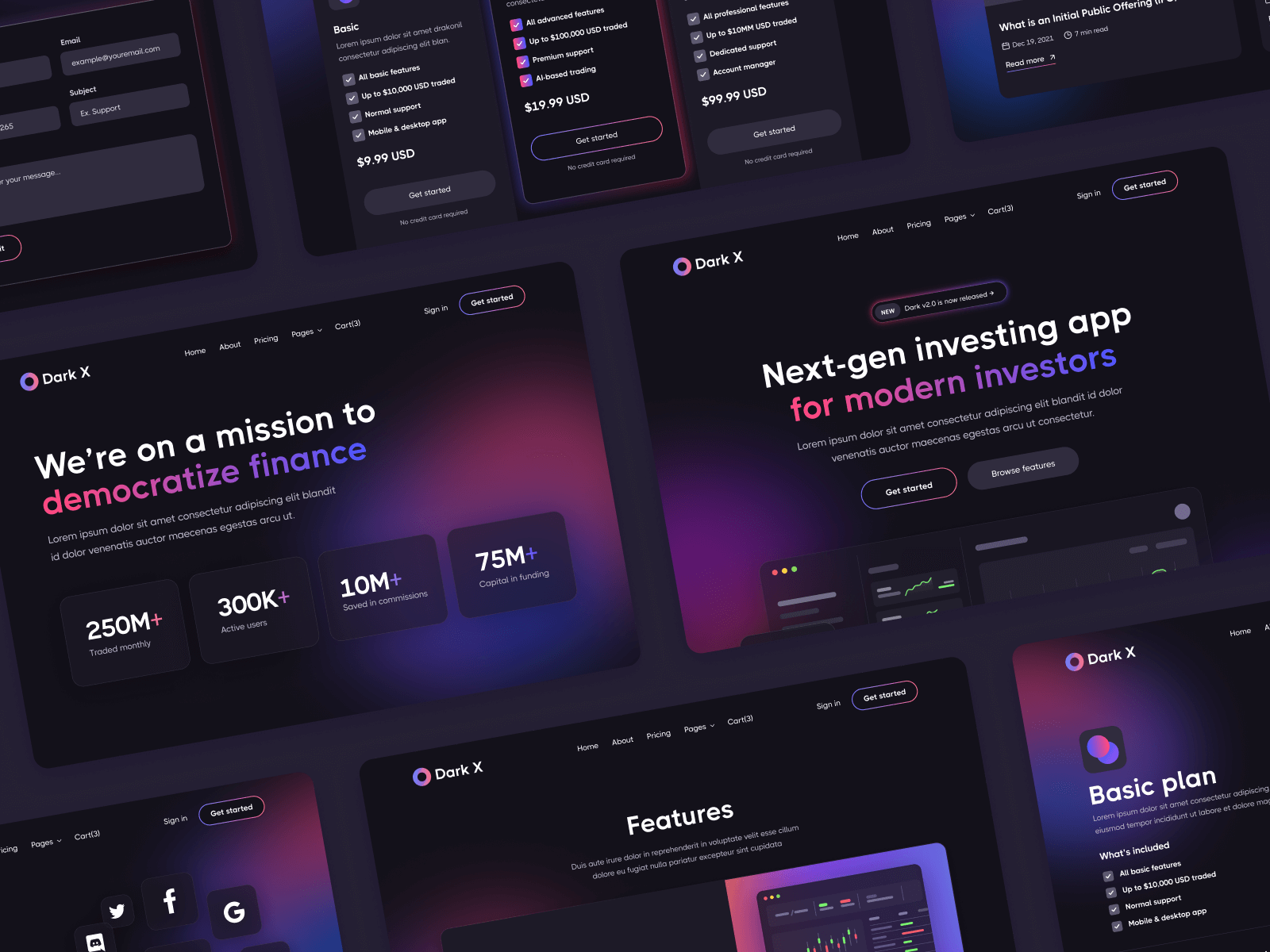 Plantilla de Modo Noche para Webflow