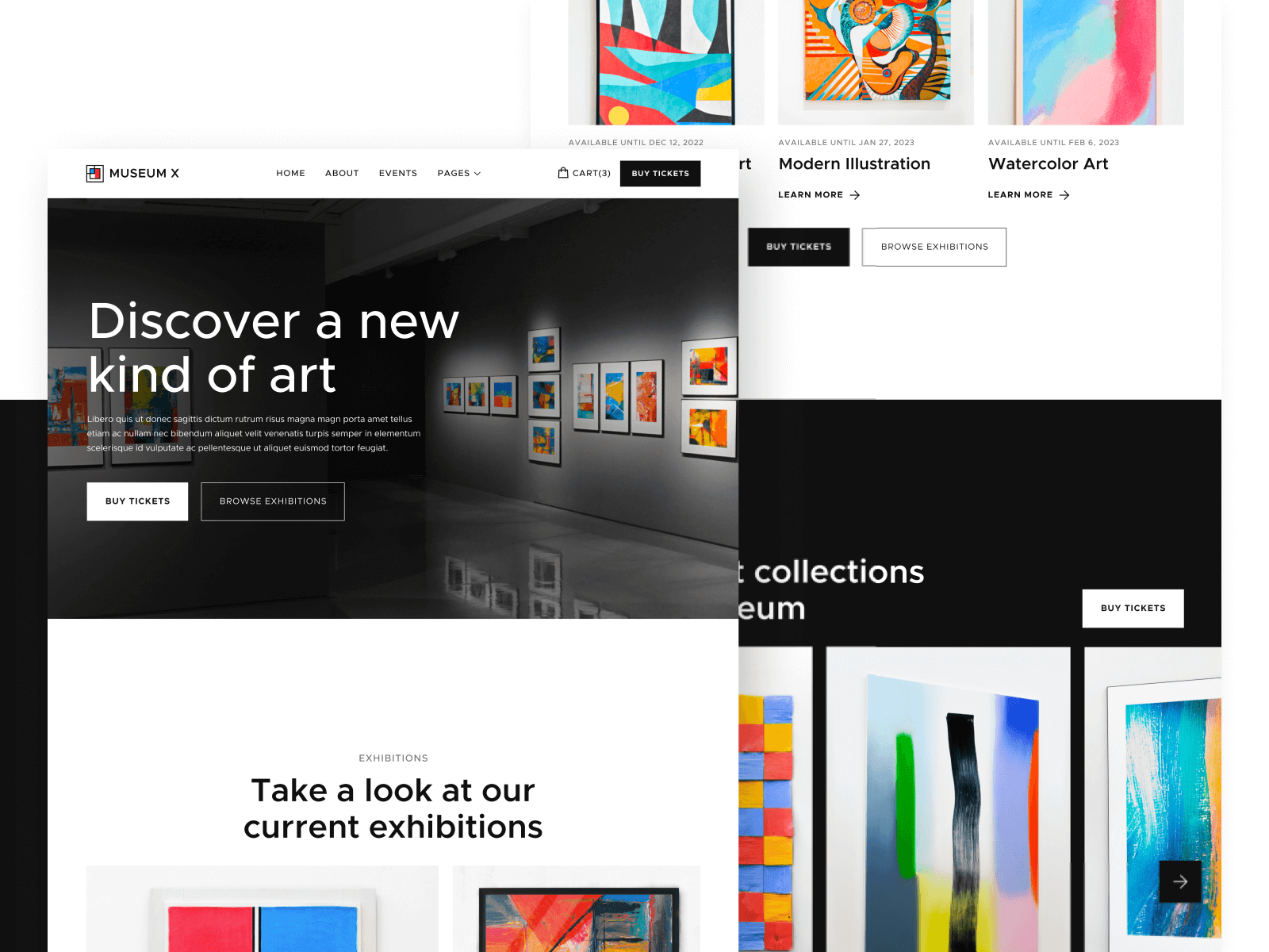 Plantilla de Museo para Webflow