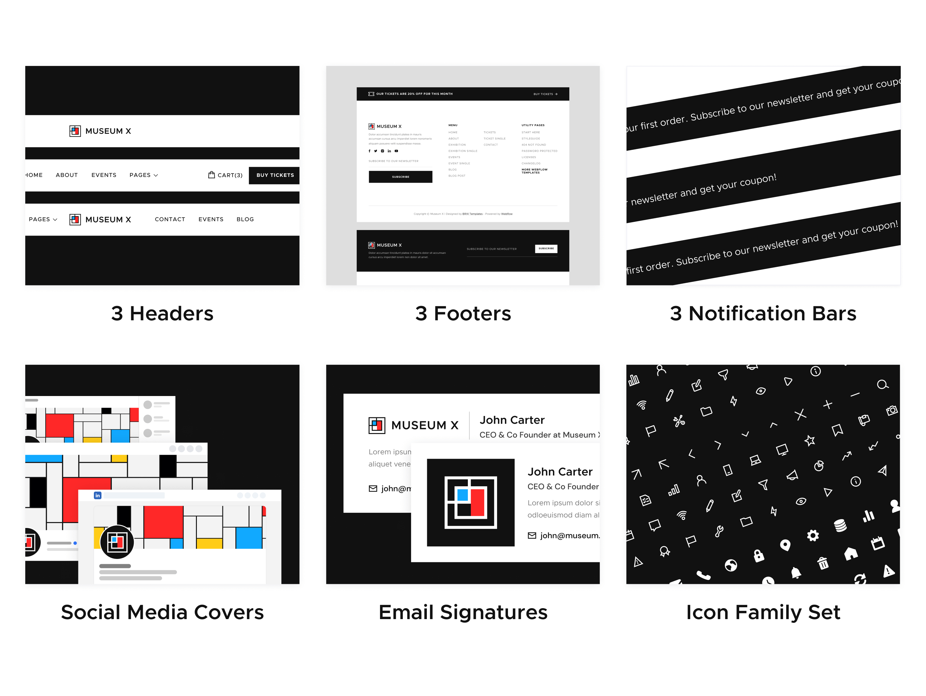 Museum Webflow Template Benefits