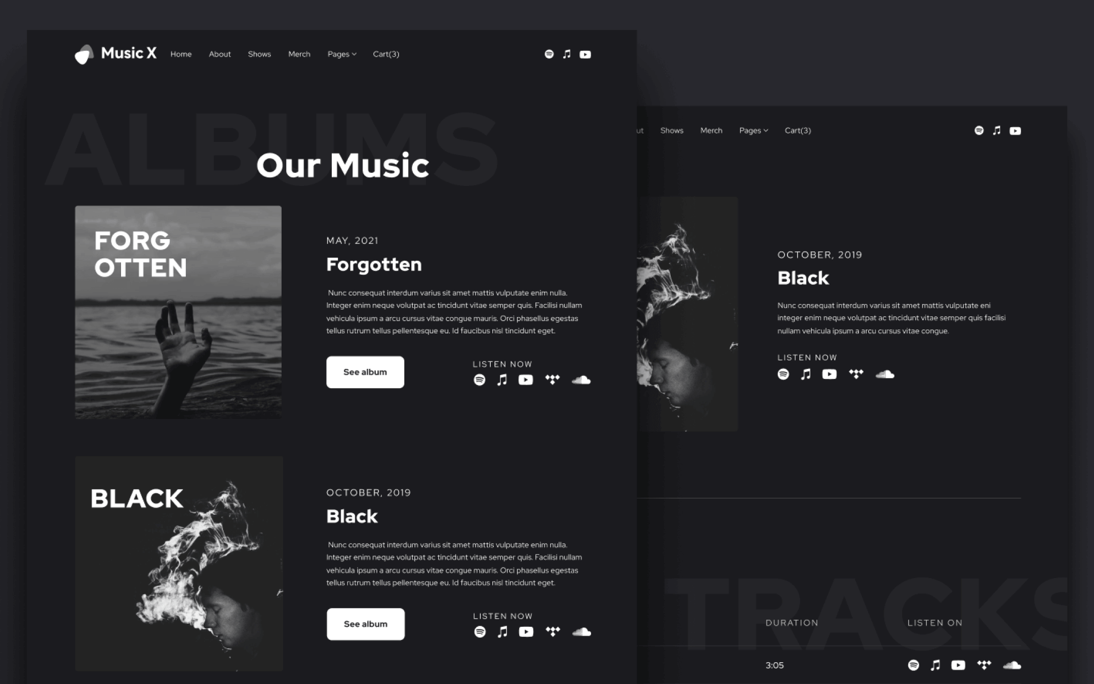 Bandastic X Template para Webflow