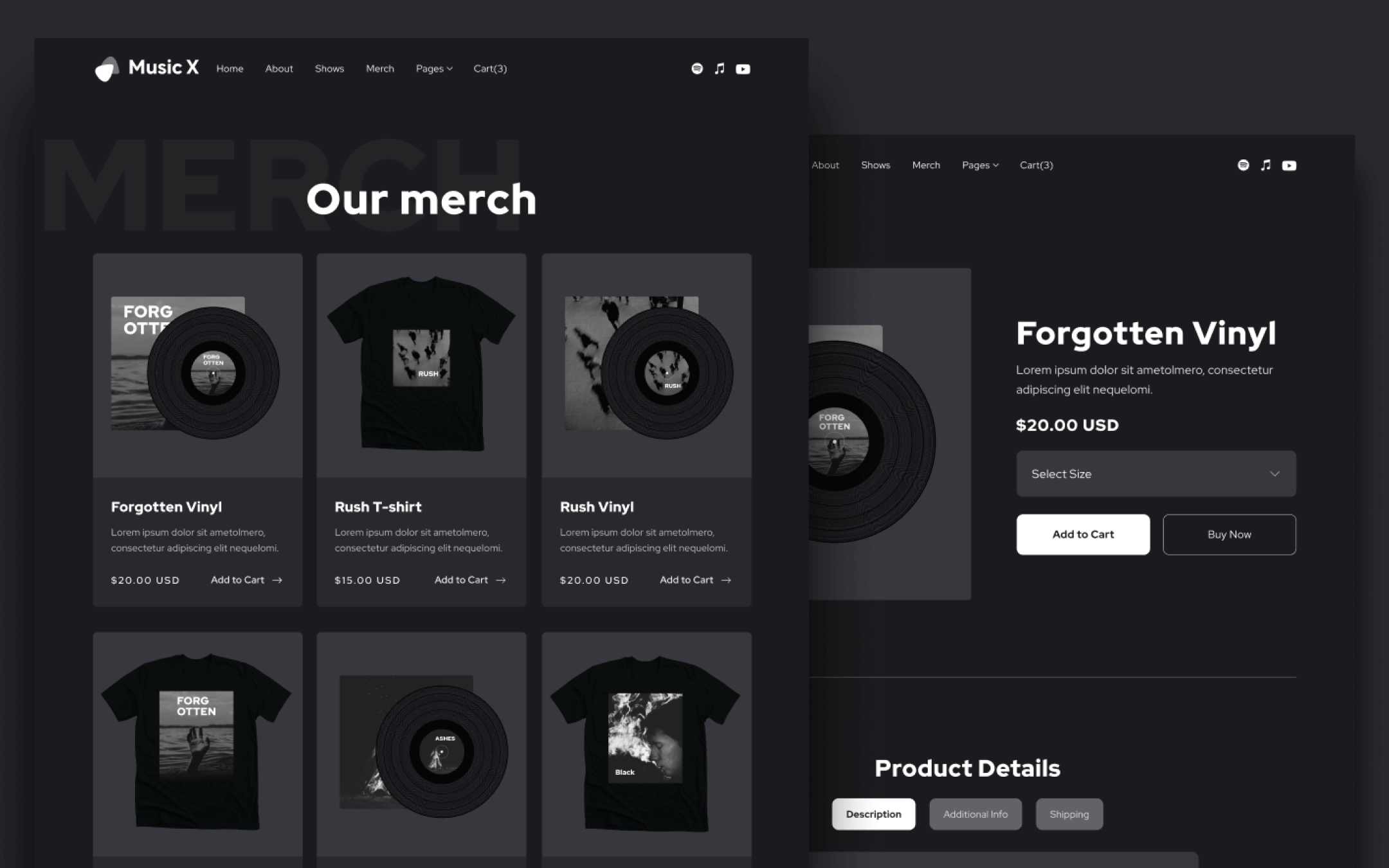 Bandastic X Template para Webflow