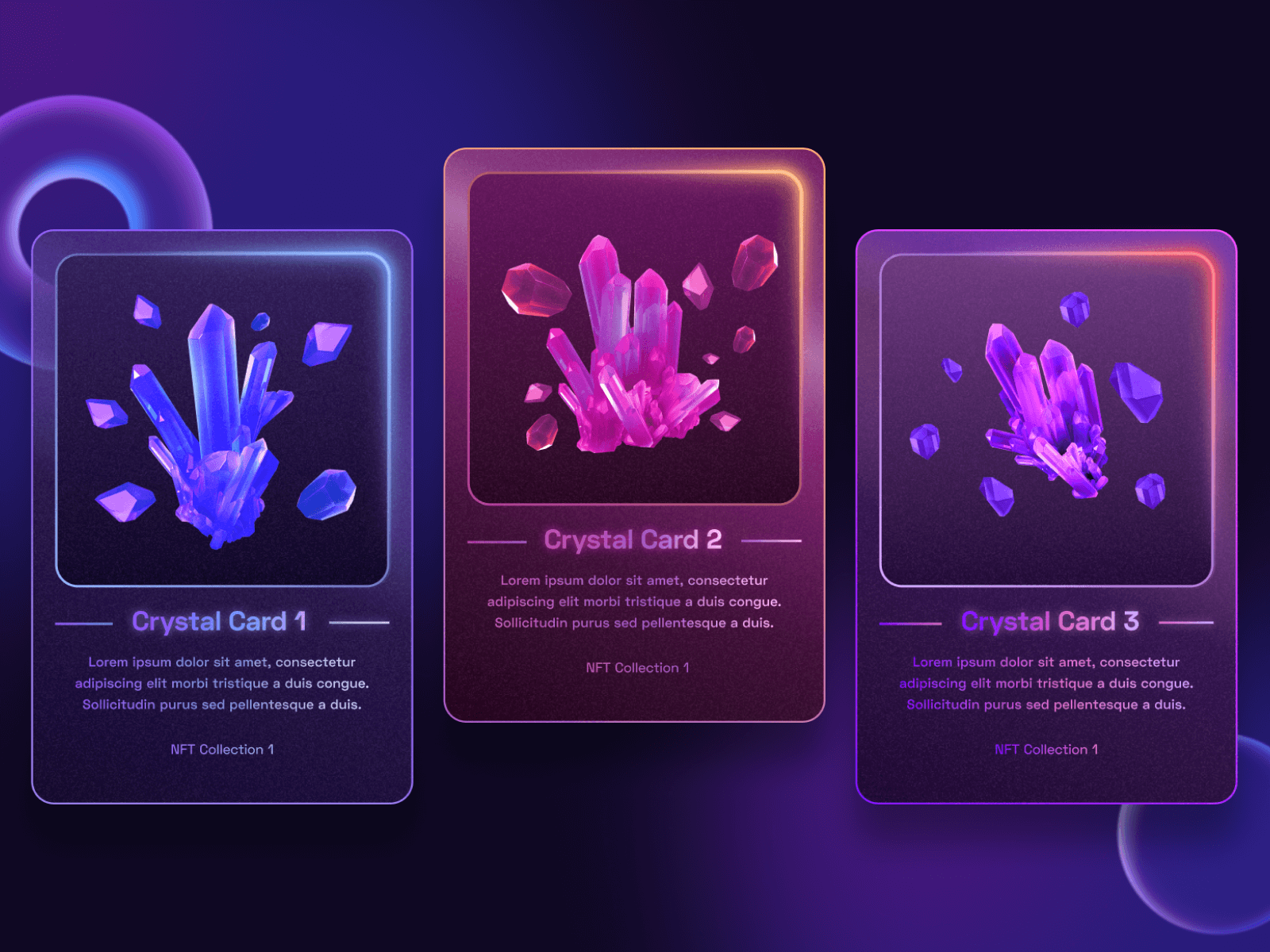 Template de Tokens No Fungible para Webflow