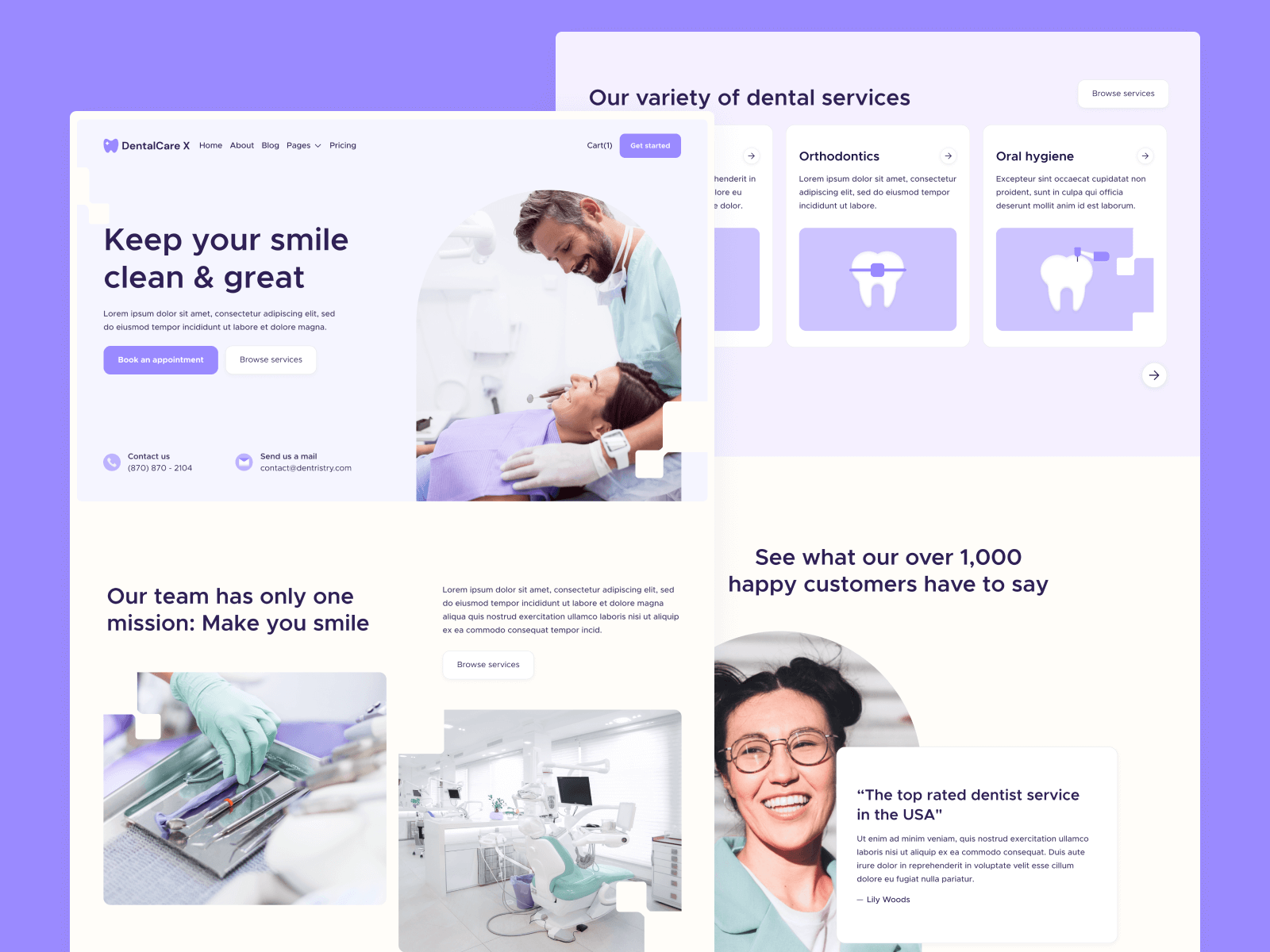 Template de Dentistas para Webflow