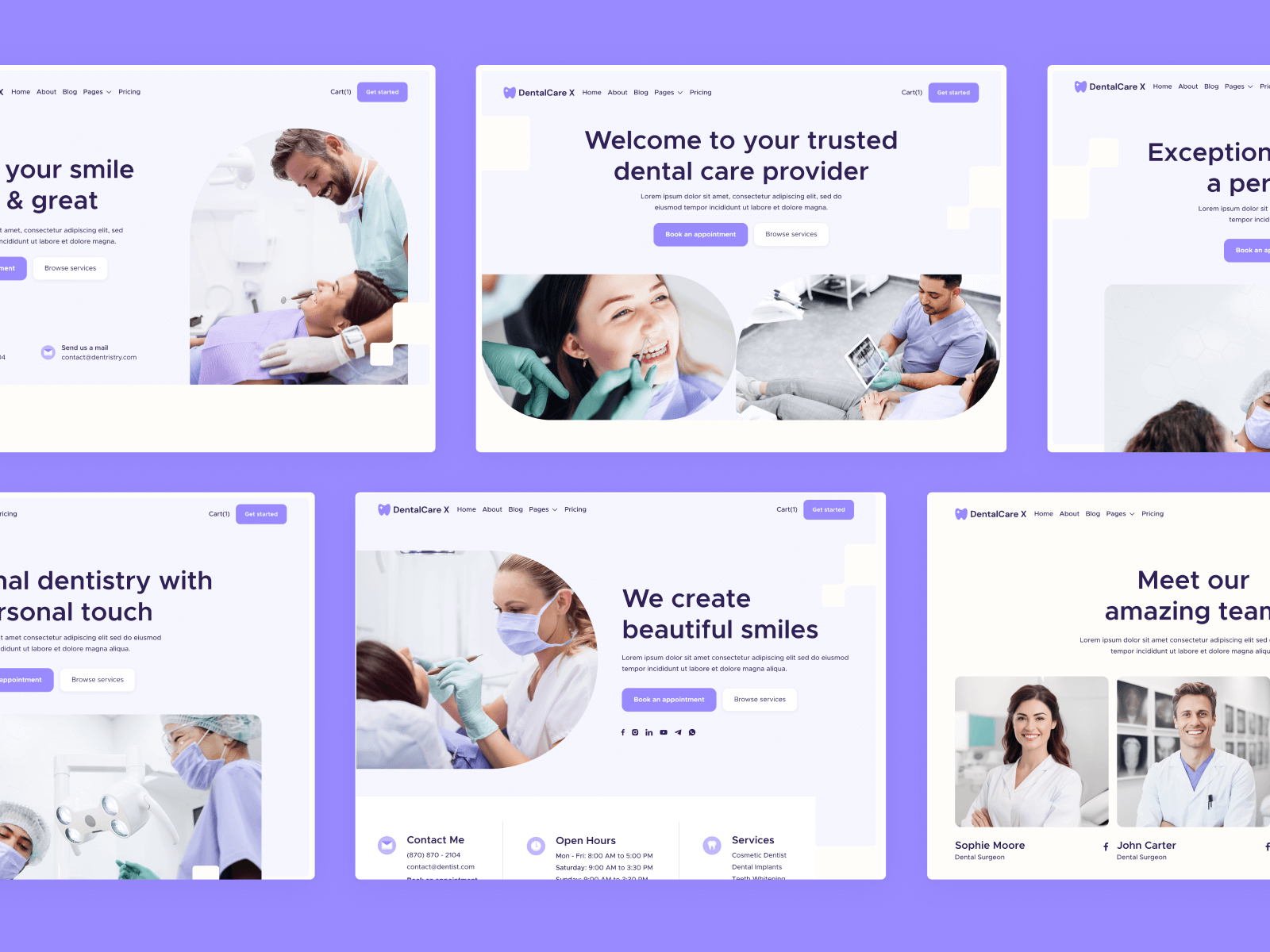 Plantilla de Dentistas para Sitio Web en Webflow
