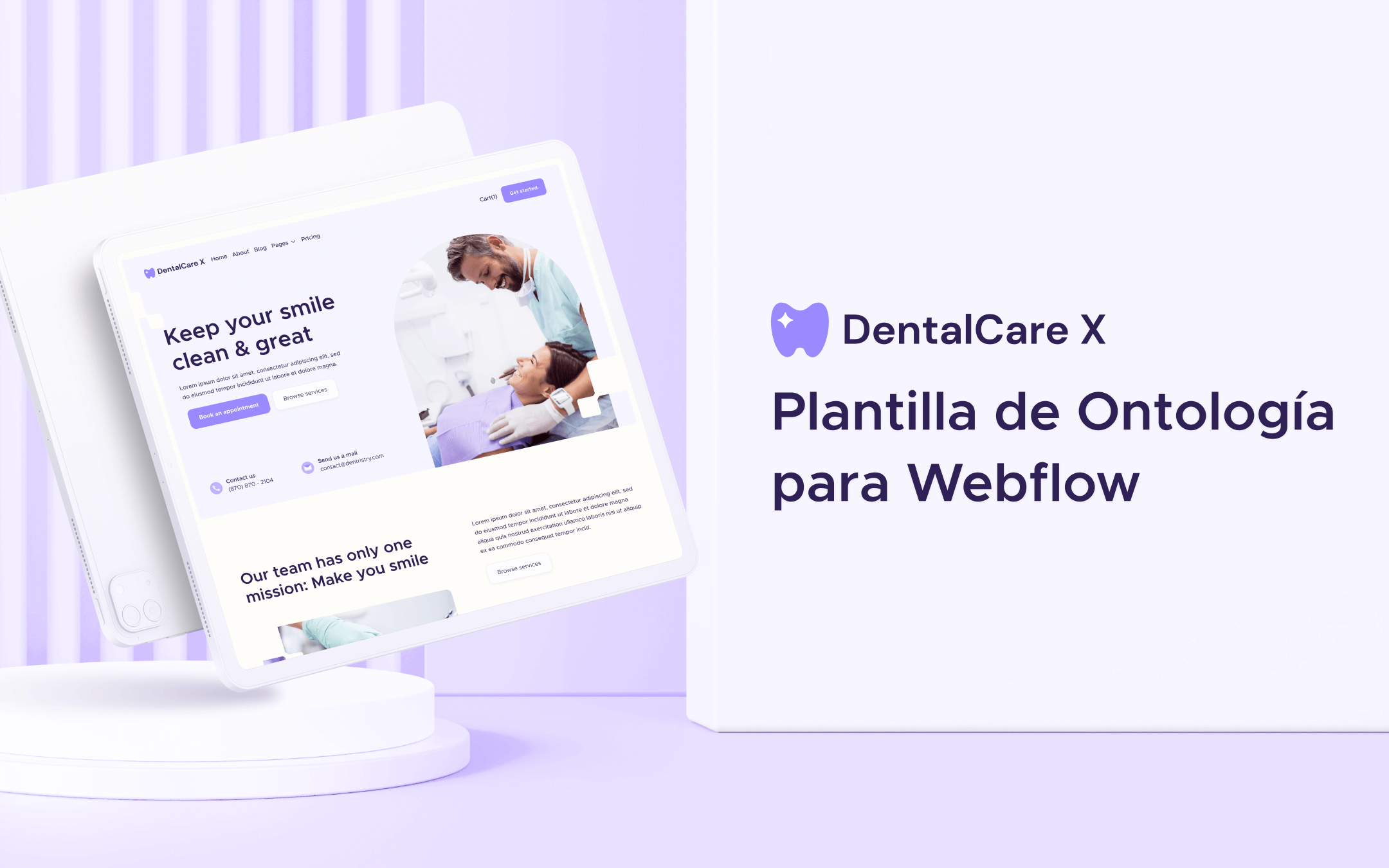 Plantilla de Odontología para Webflow