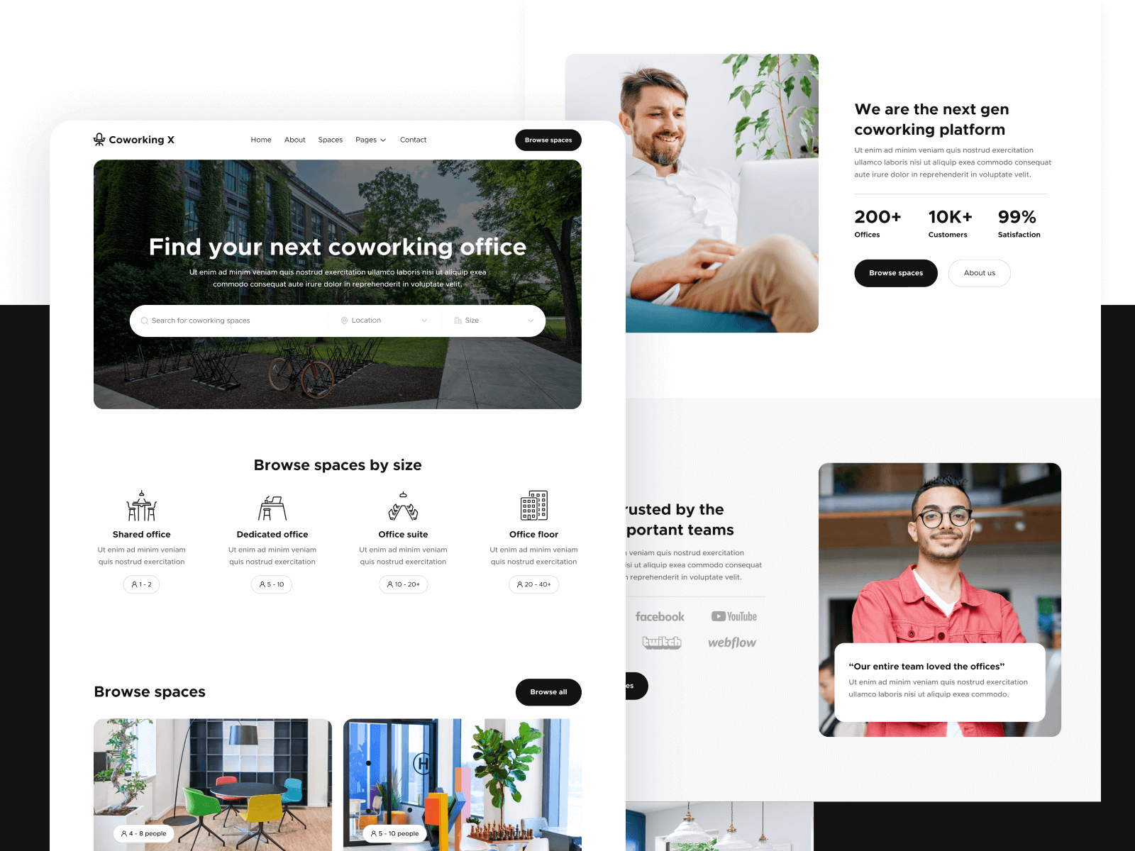 Plantilla de Oficinas para Webflow
