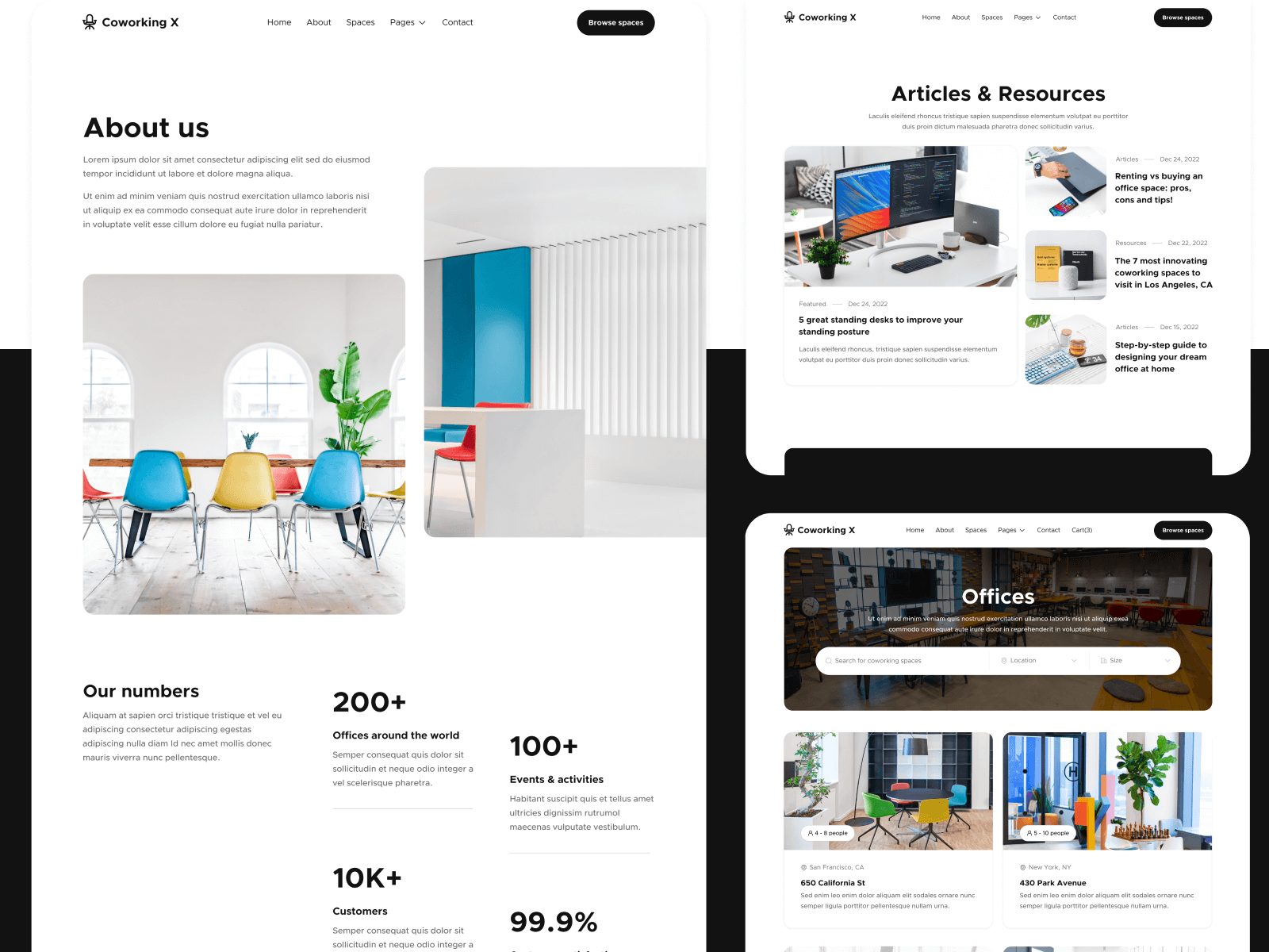 Plantilla de Renta de Oficinas para Webflow