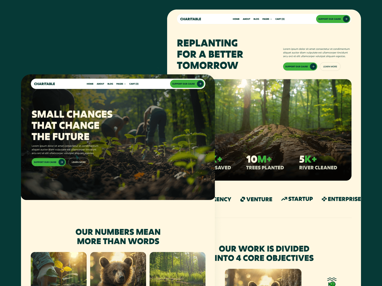 Plantilla de ONG para Webflow