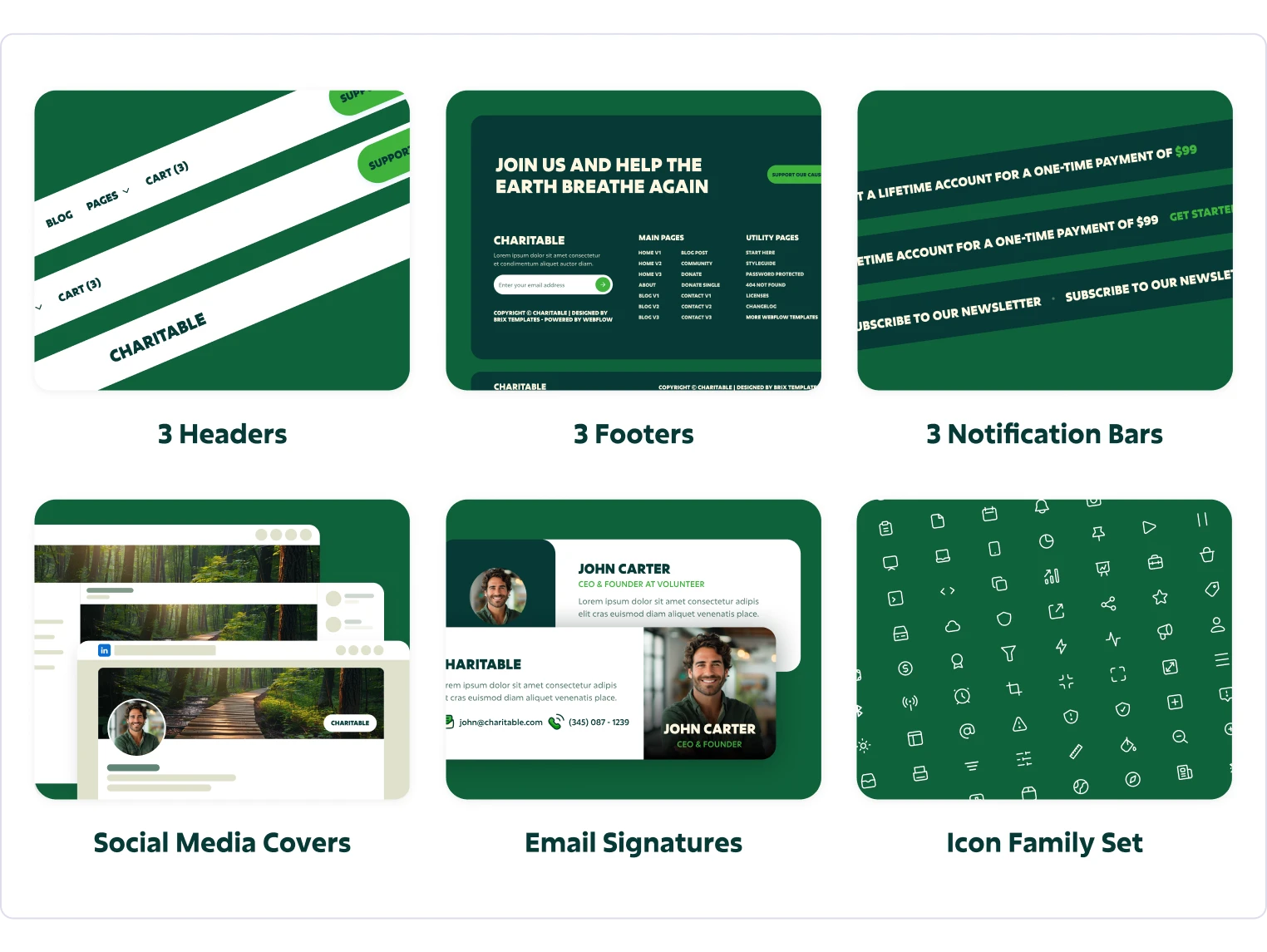 Charitable - Nonprofit Webflow Template Benefits