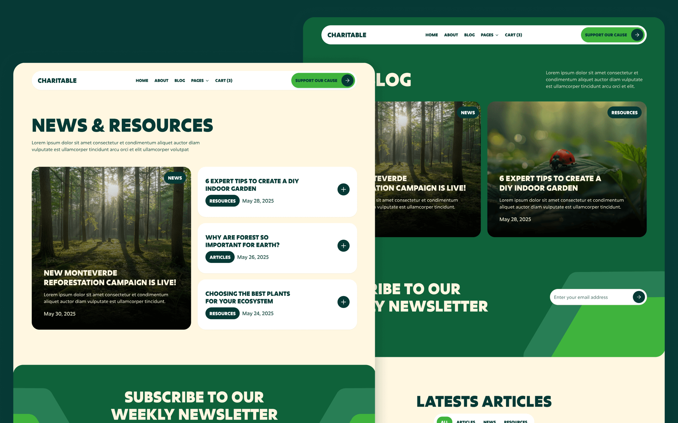 Charitable Template para Webflow