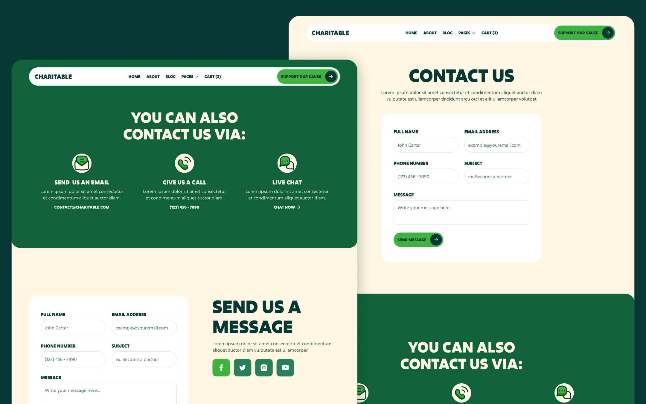 Charitable Template para Webflow