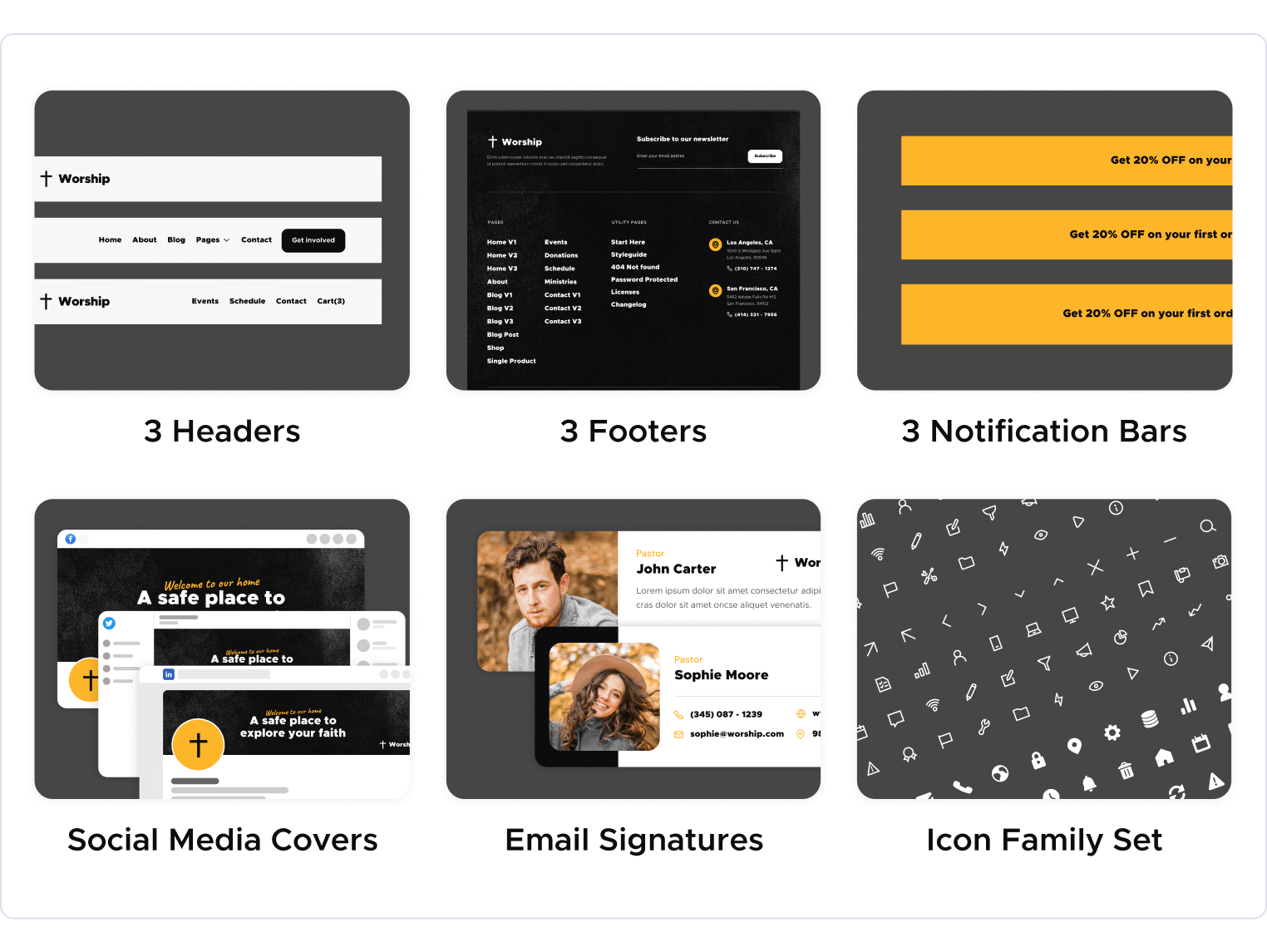 Worship X - Church Webflow Template Benefits