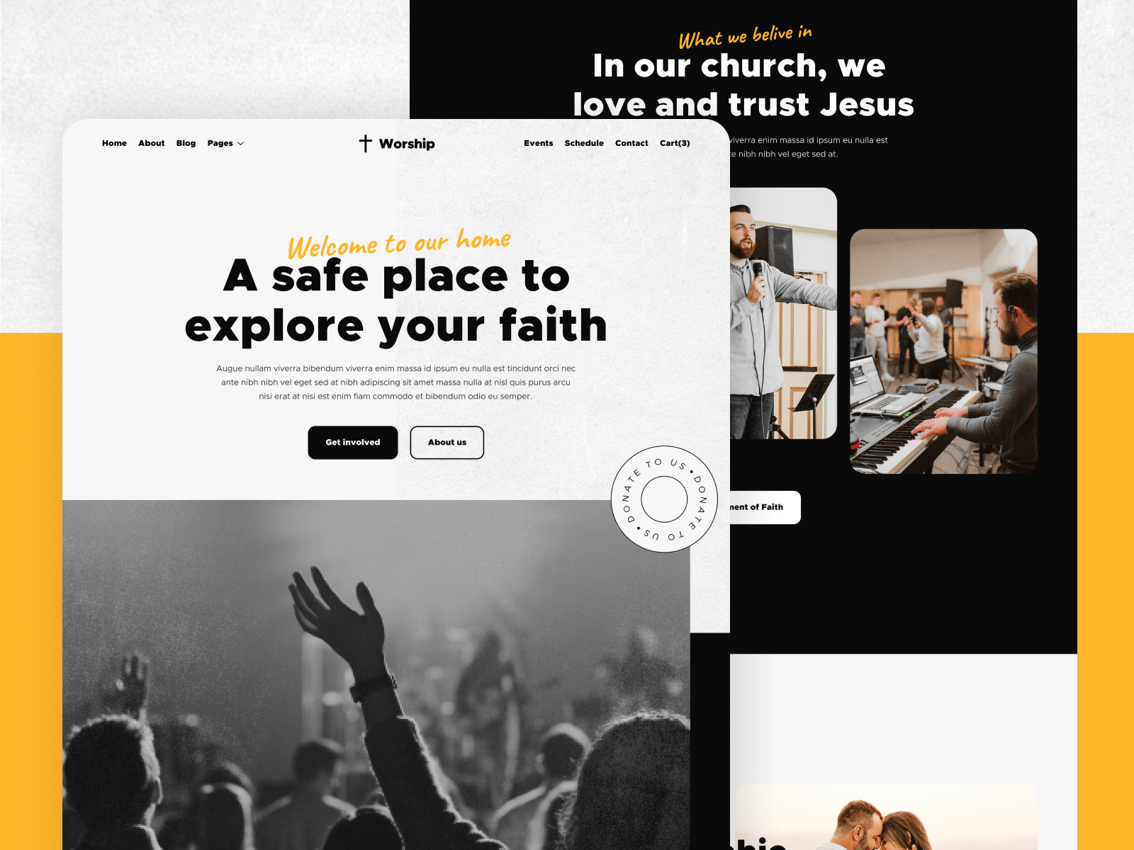 Template de Iglesia para Webflow