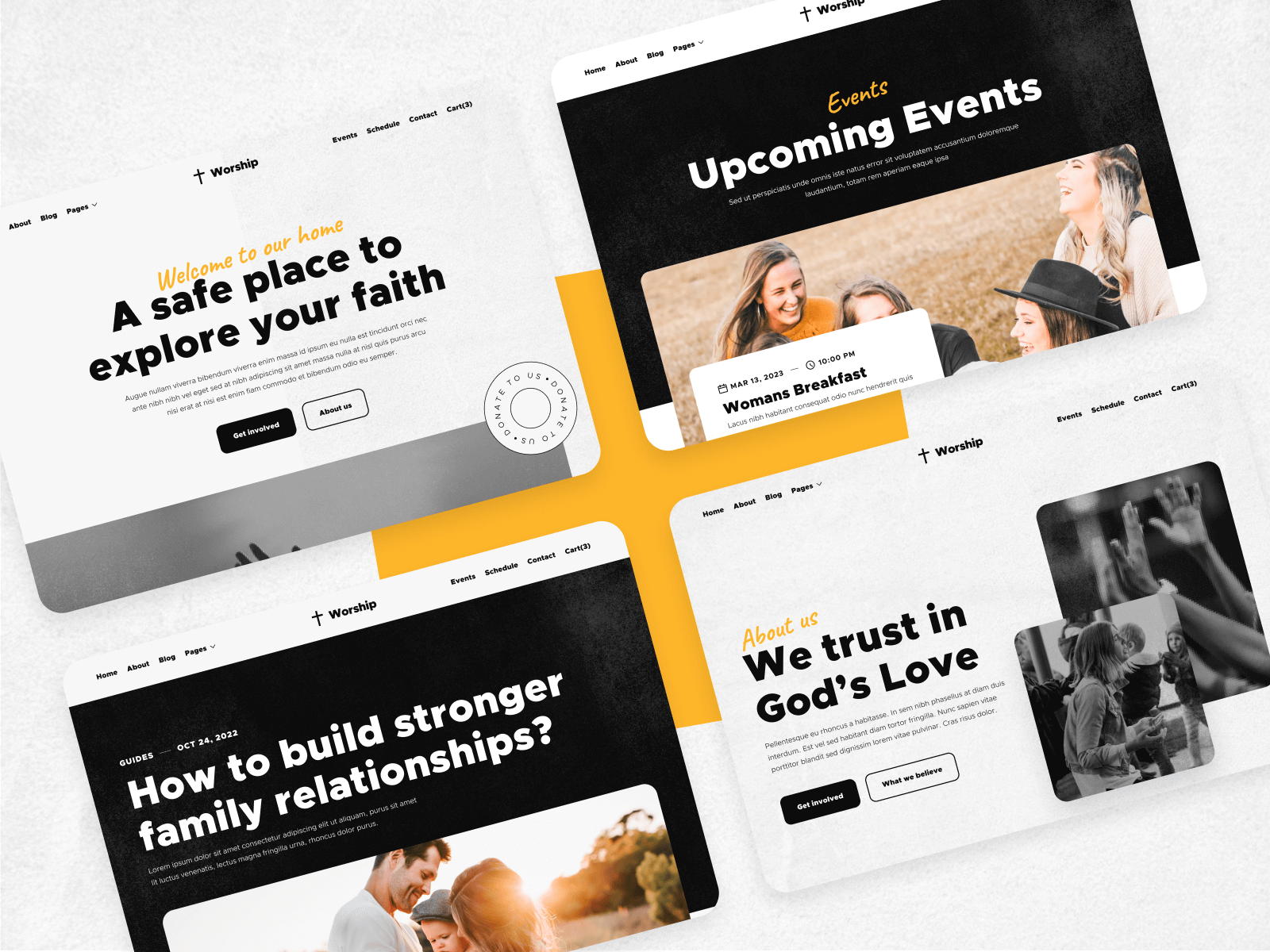 Plantilla para Webflow de Parroquia