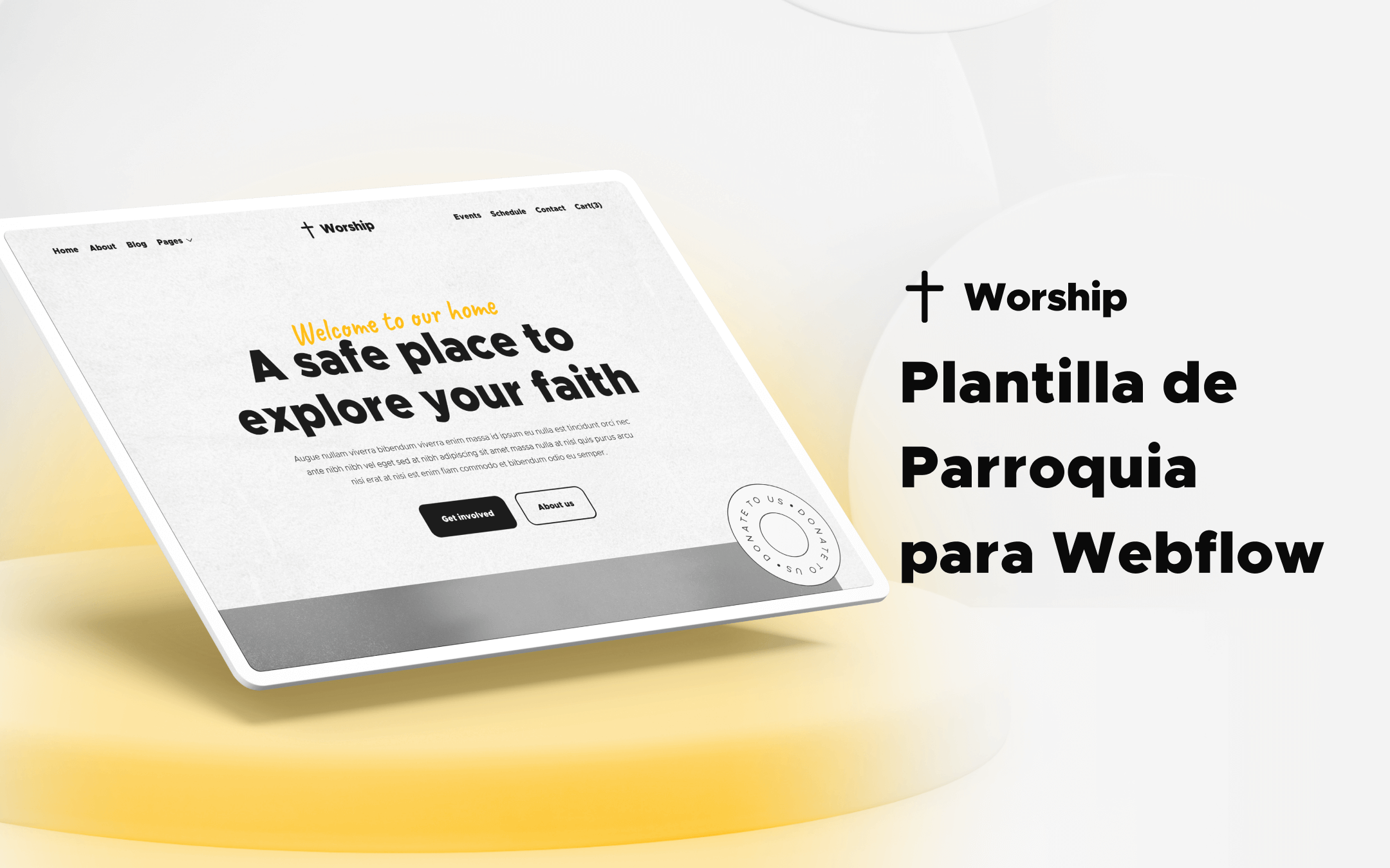 Plantilla de Parroquia para Webflow