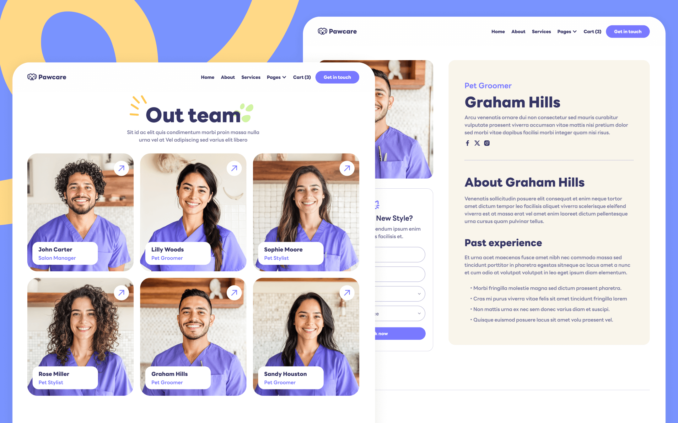 Pawcare Template para Webflow