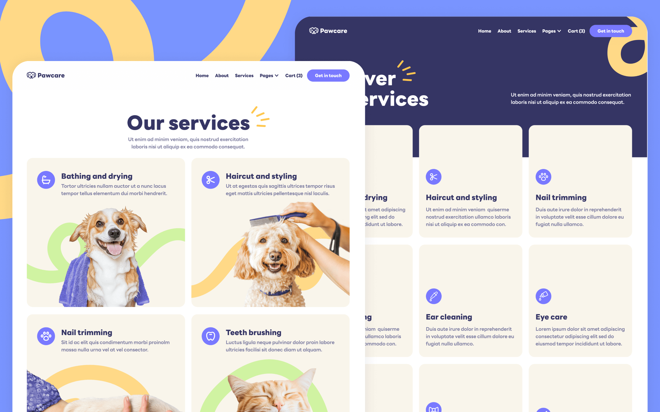 Pawcare Template para Webflow