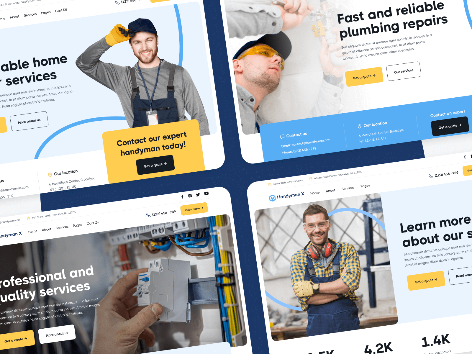 Plantilla de Plomero para Webflow