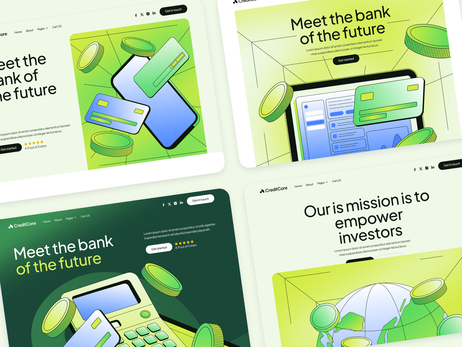 Plantilla para Webflow de Plataforma Bancaria