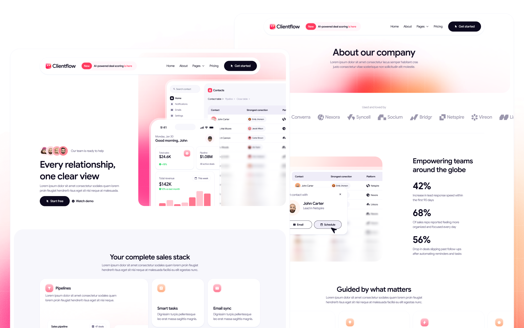 Clientflow Template para Webflow