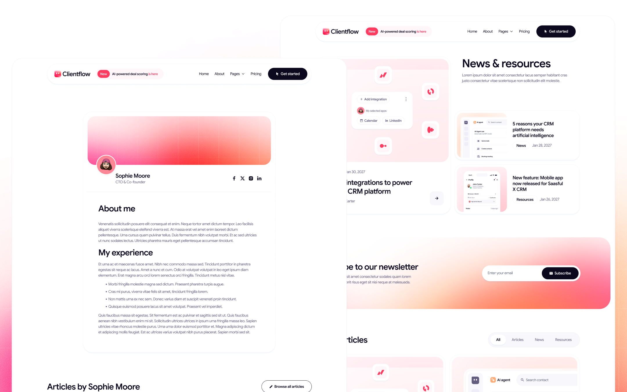 Clientflow Template para Webflow