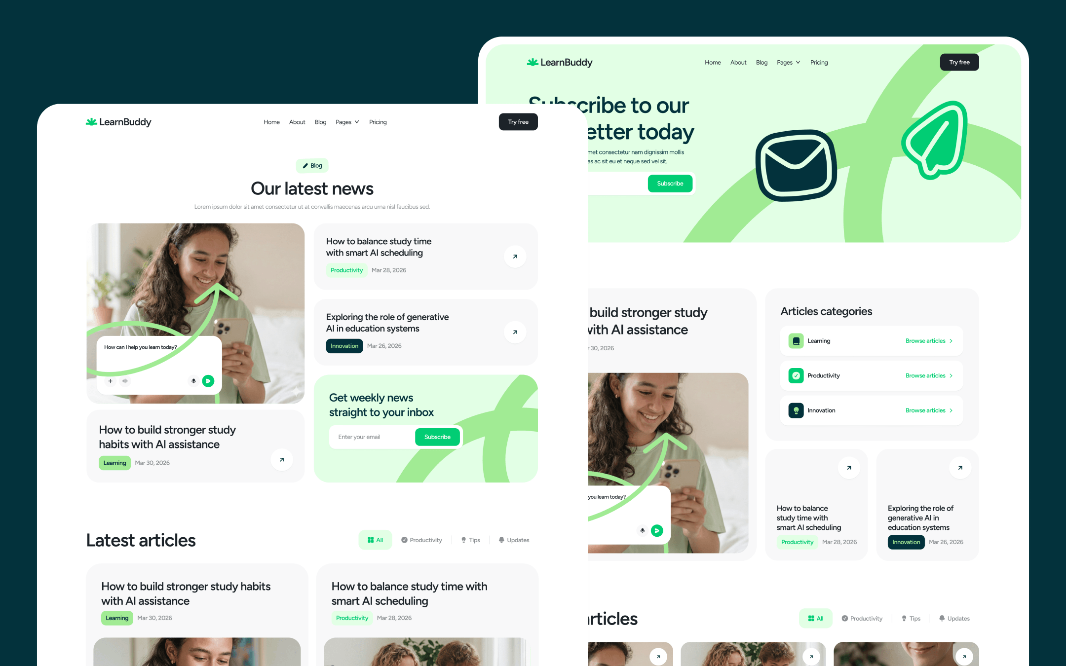 LearnBuddy Template para Webflow