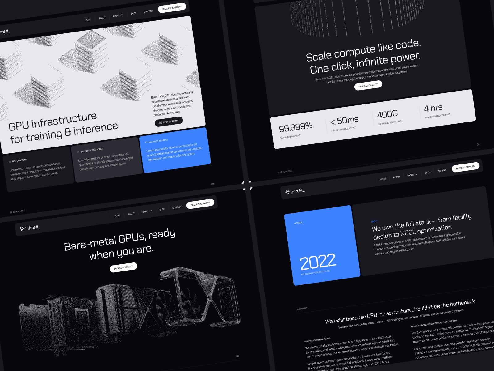 Plantilla para Webflow de Plataforma de Datos
