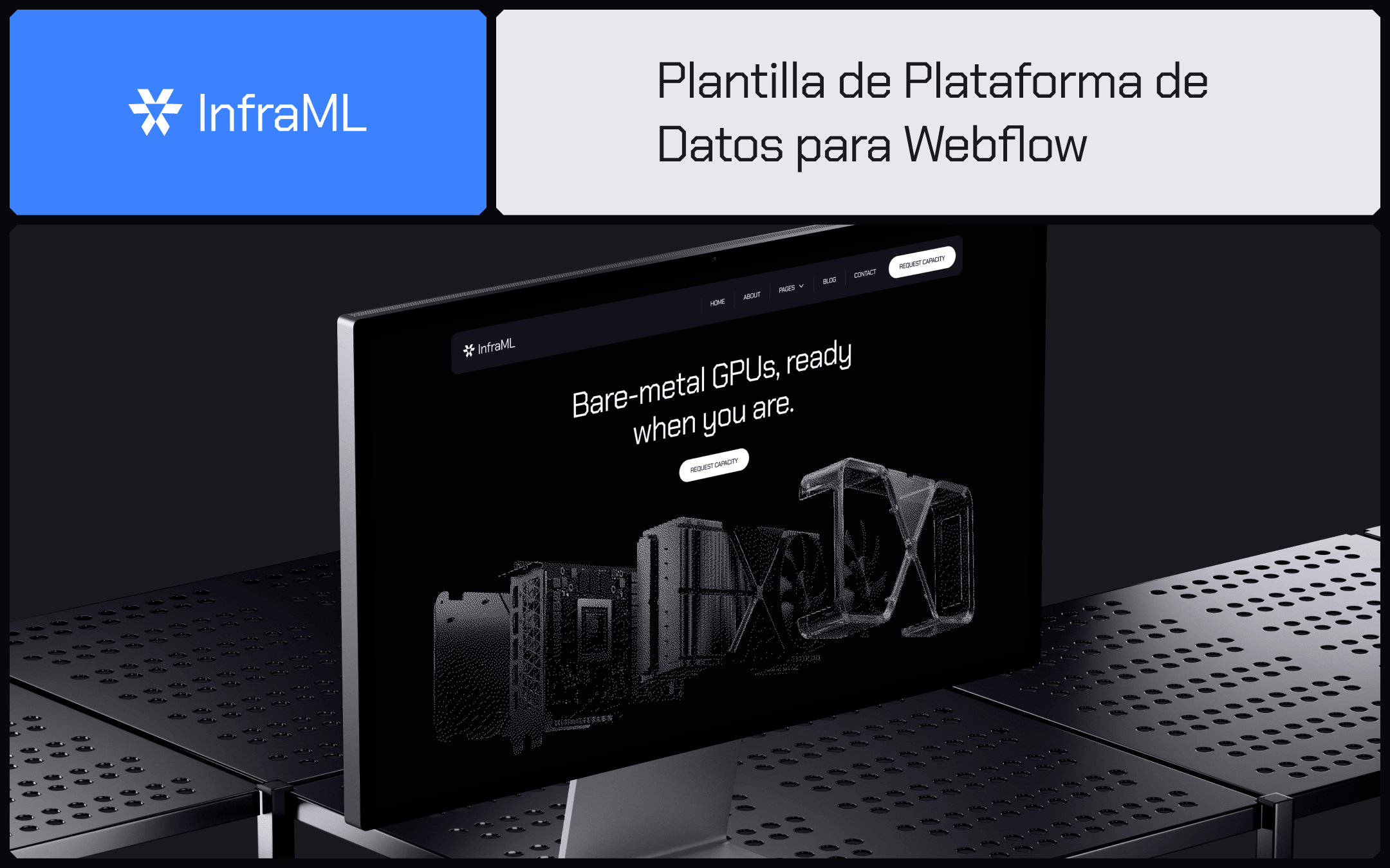 Plantilla de Plataforma de Datos para Webflow