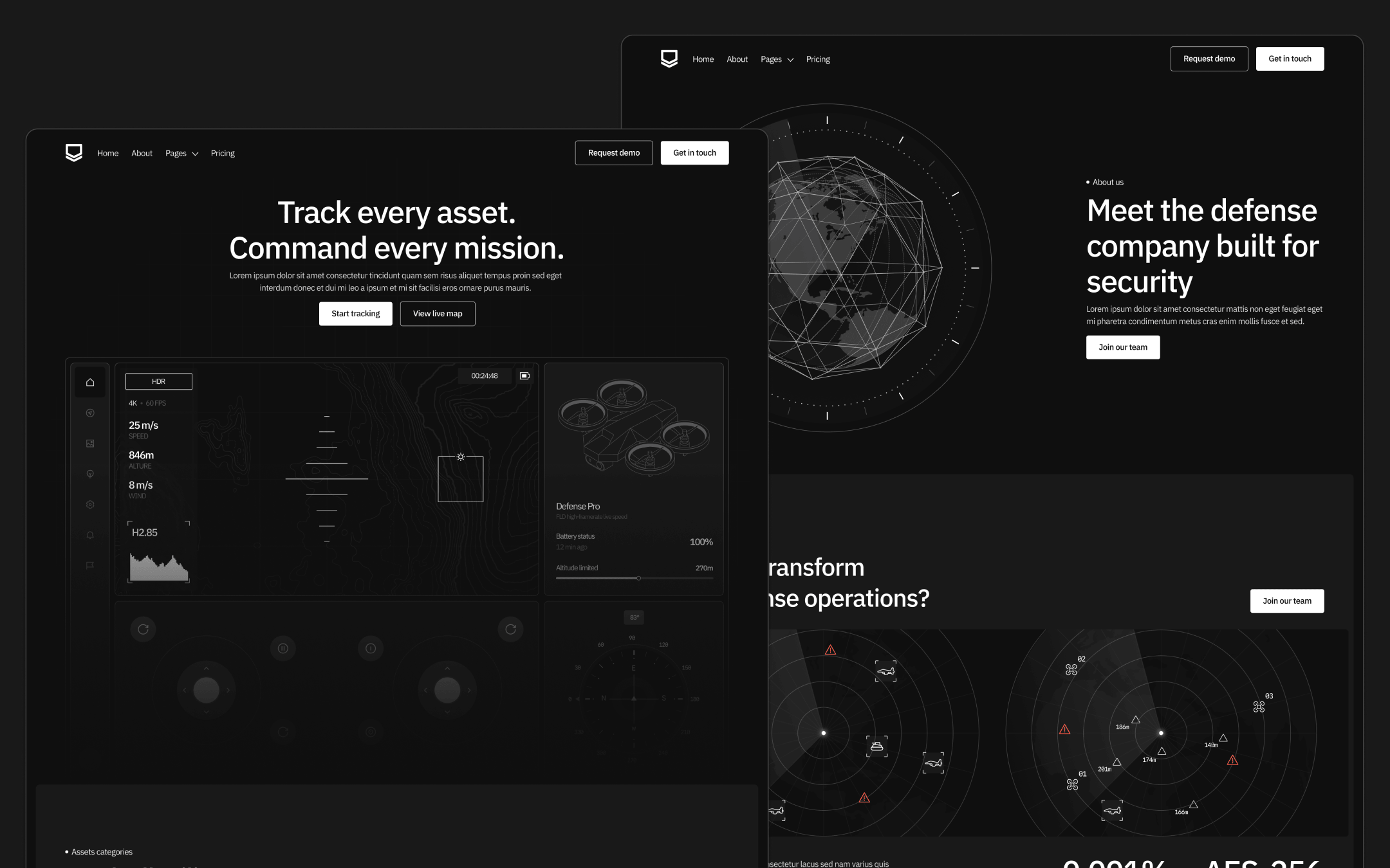 Defenseflow Template para Webflow