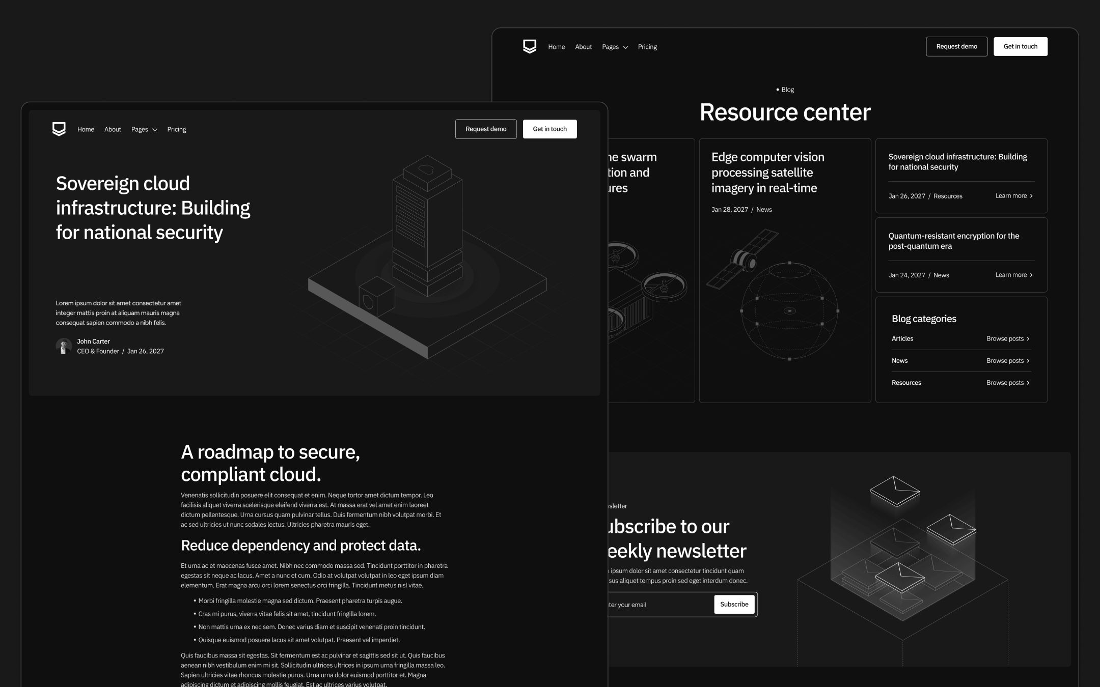 Defenseflow Template para Webflow