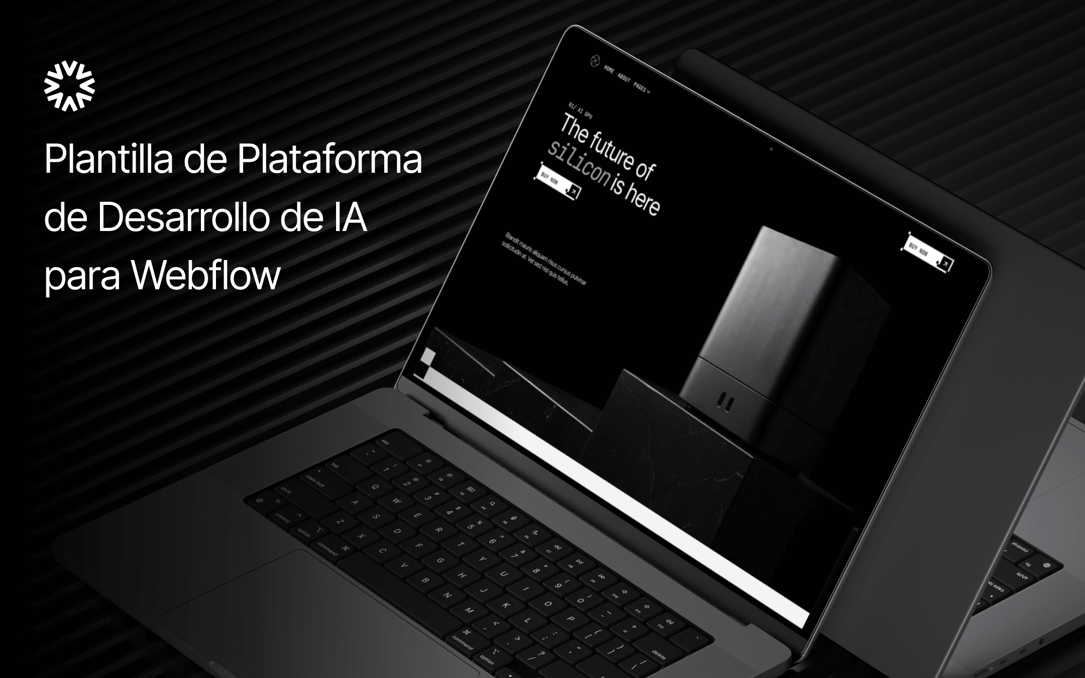 Plantilla de Plataforma de desarrollo IA para Webflow