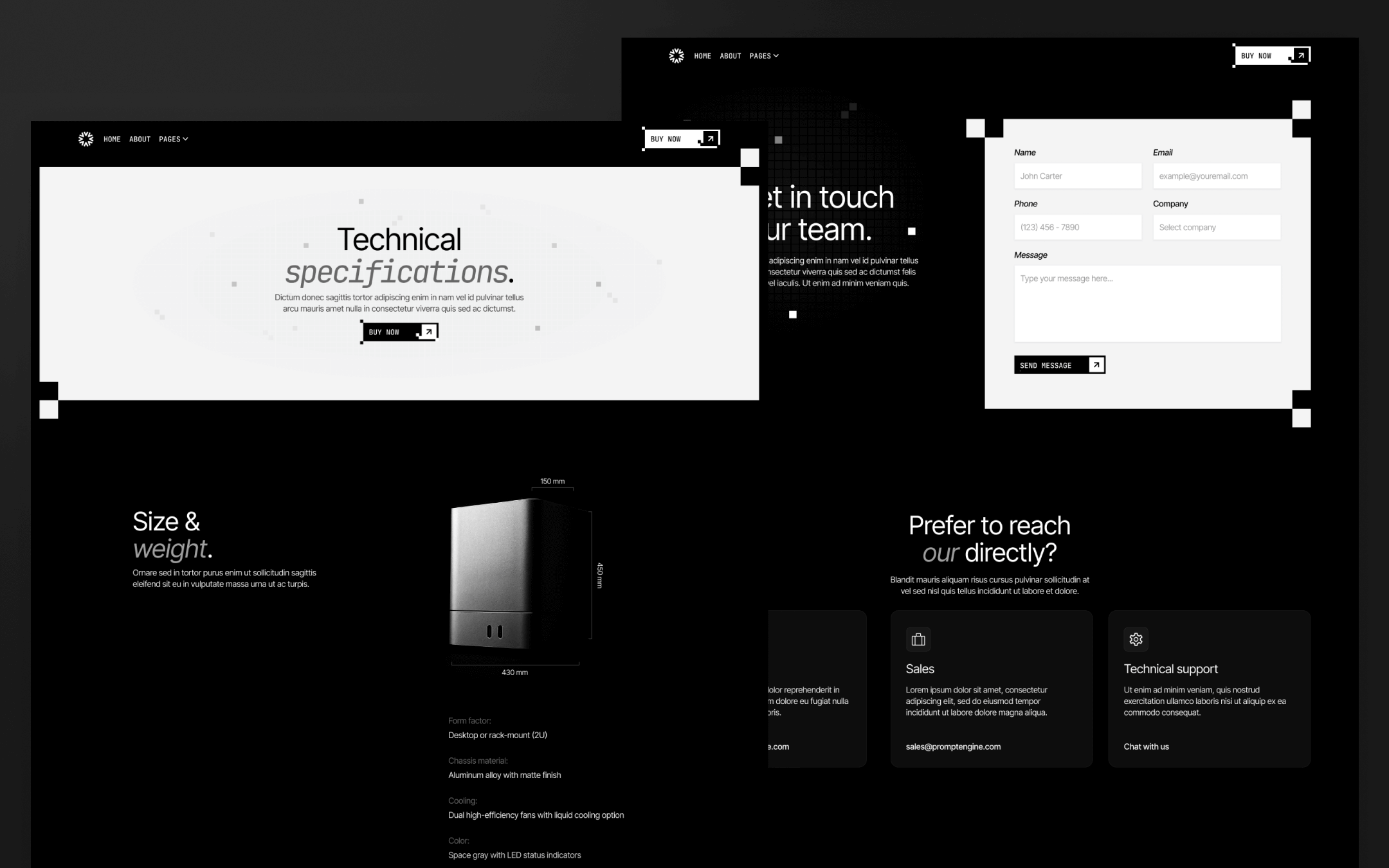 PromptEngine Template para Webflow