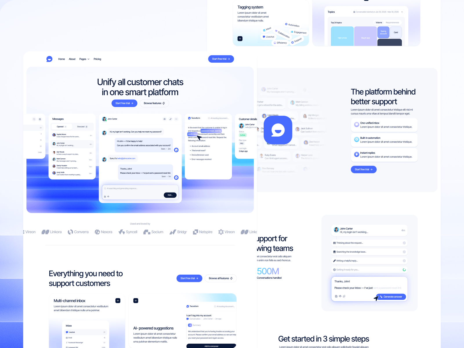 Template de Soporte Automatizado para Webflow