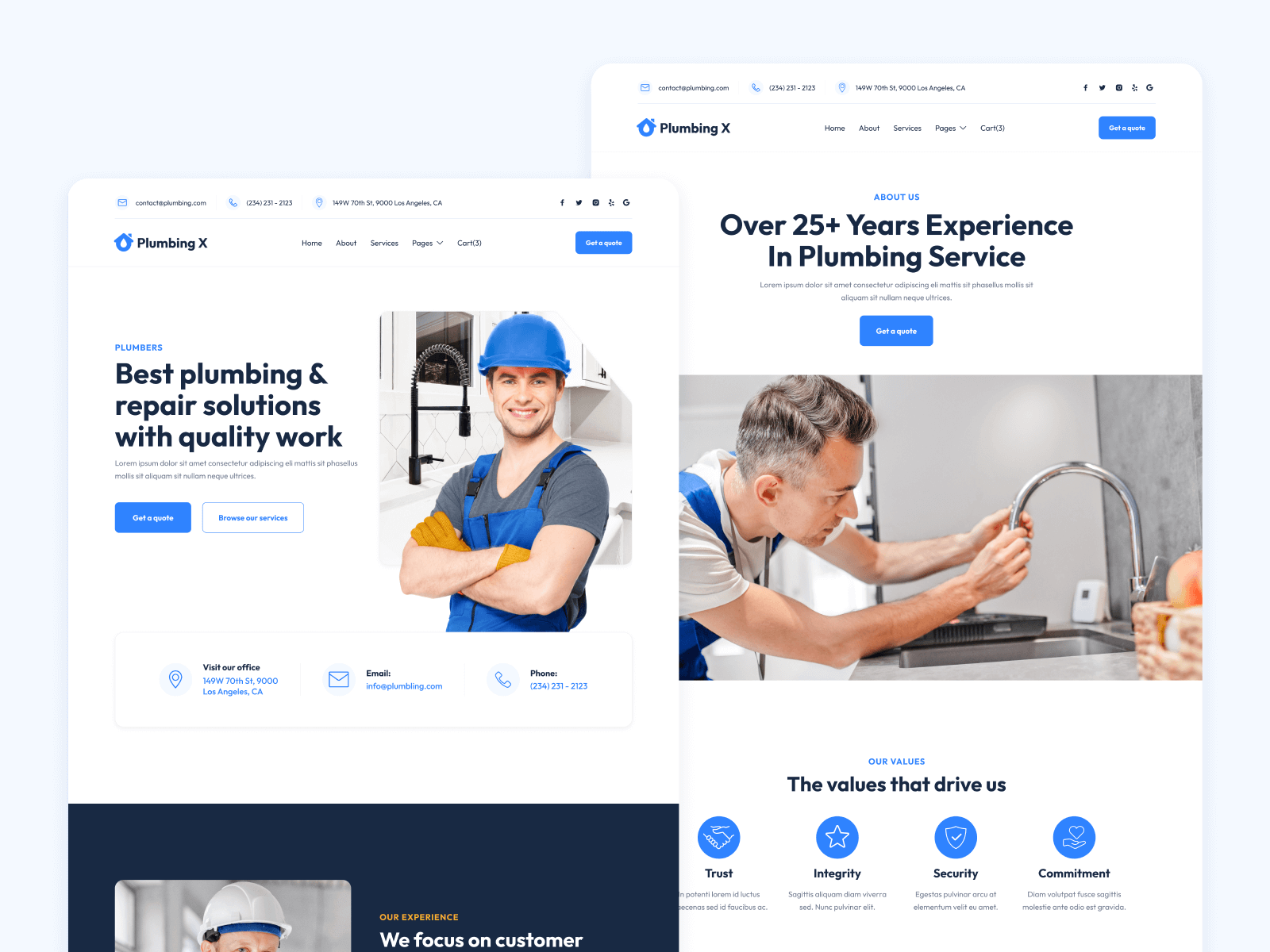 Template de Electricista para Webflow