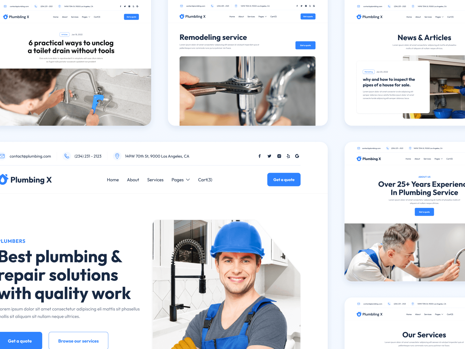 Plantilla de Electricista para Webflow
