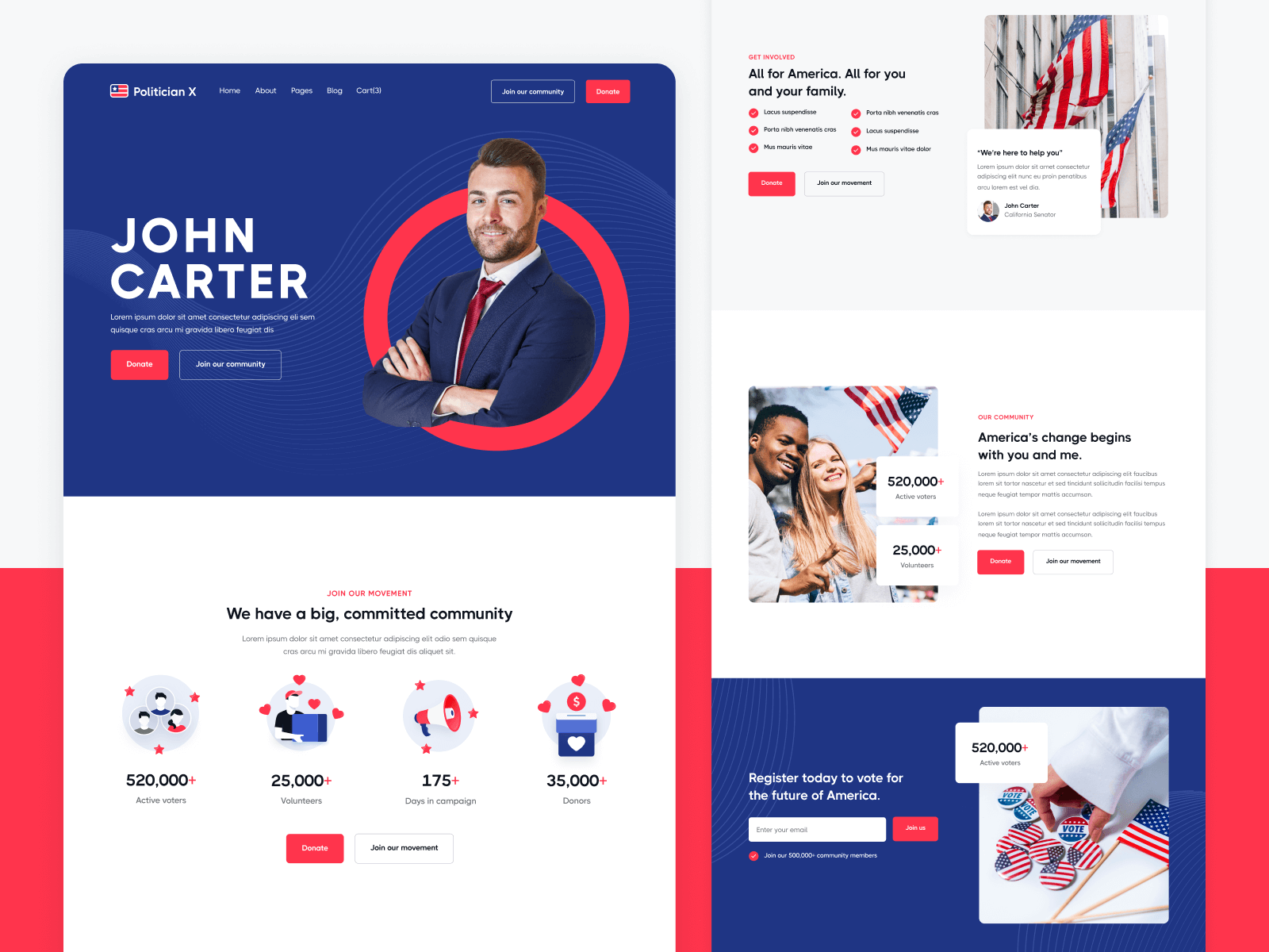 Plantilla de Político para Webflow