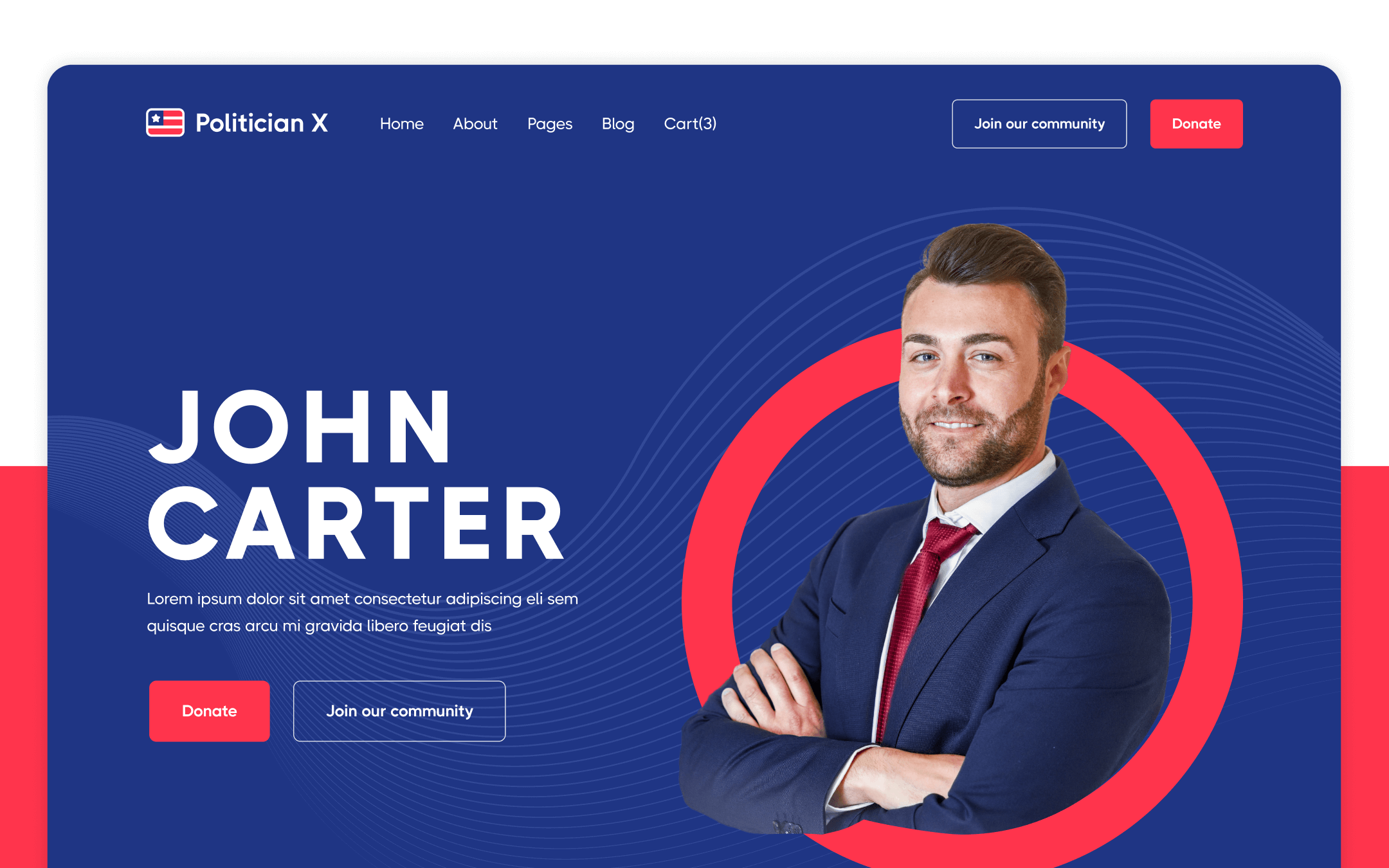 Plantilla de Político para Webflow