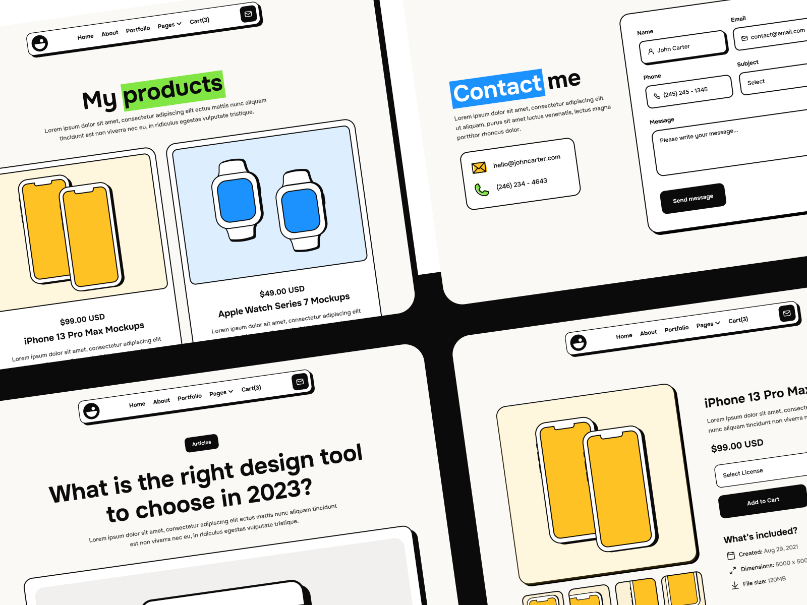 Plantilla de Portafolio de Diseño para Webflow