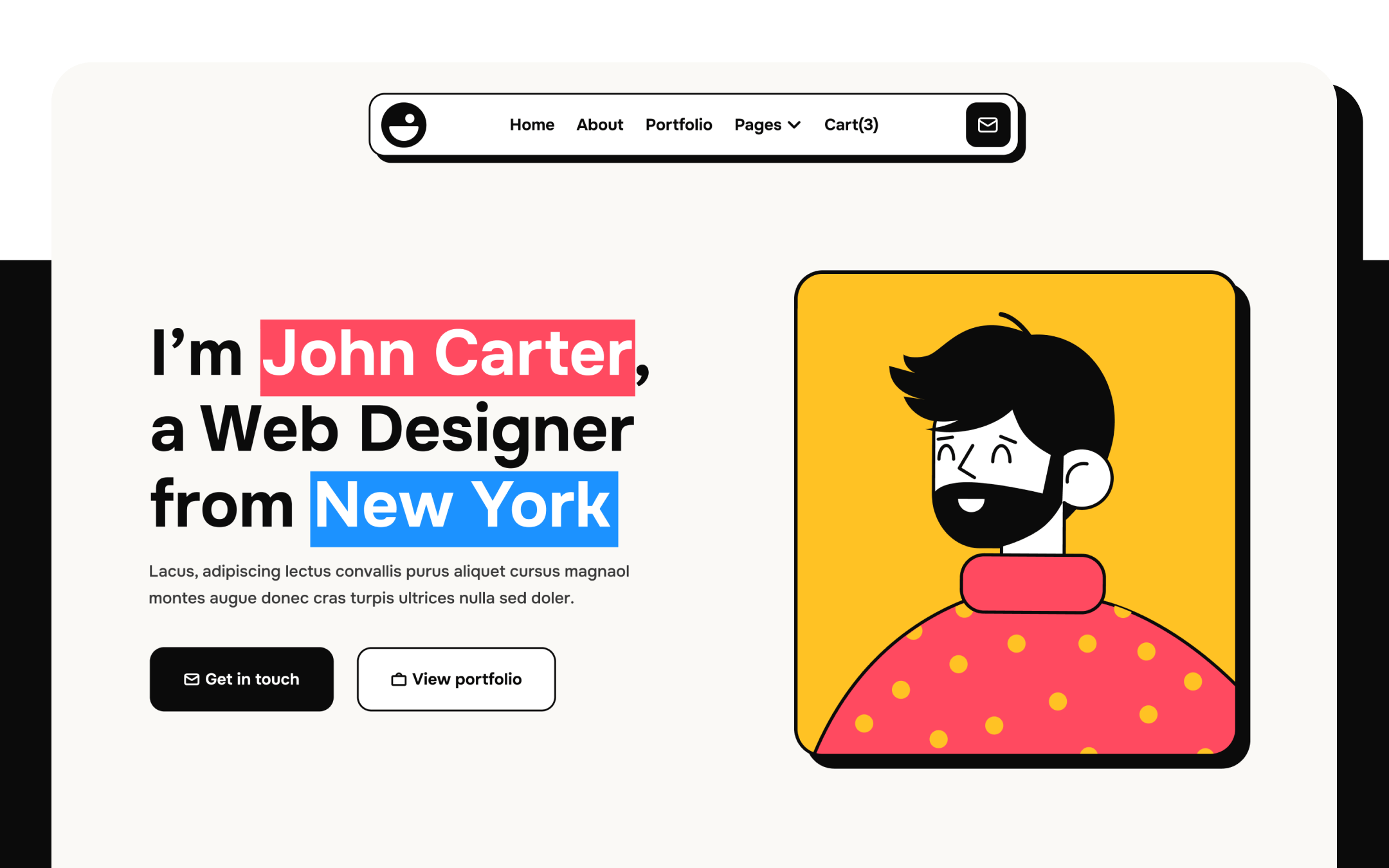 Plantilla de Portafolio Creativo para Webflow