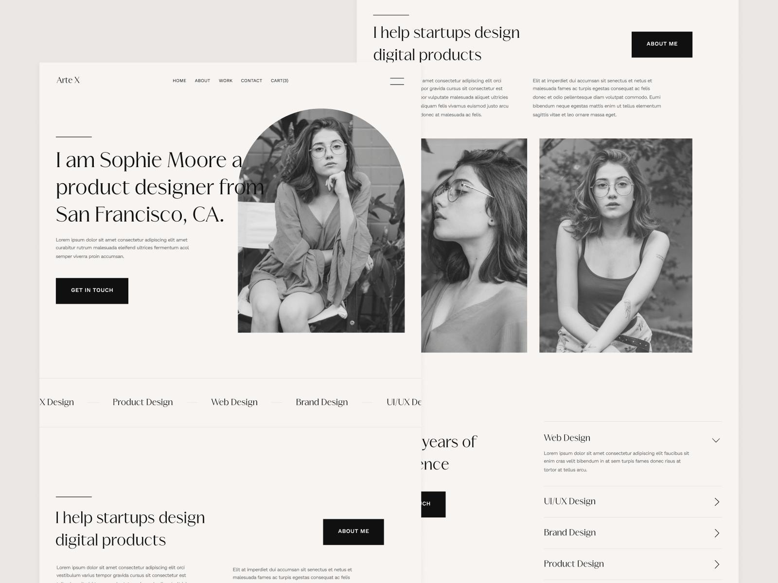 Template de Portafolio para Artistas para Webflow