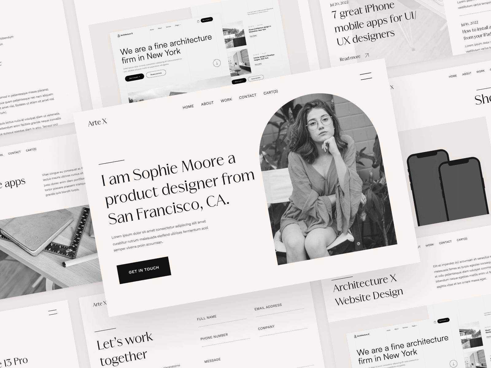Plantilla de Portafolio de Artistas para Webflow