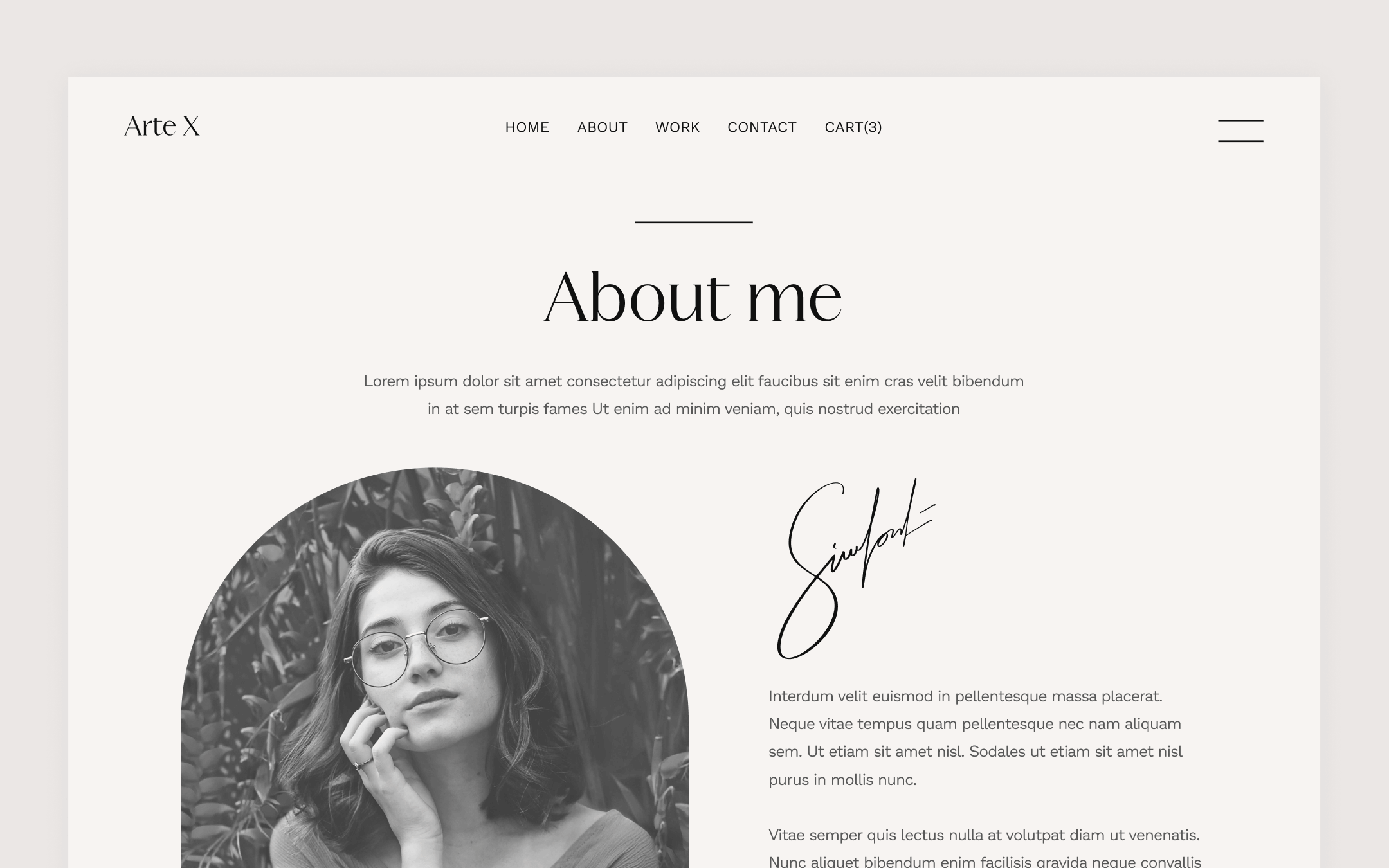 Arte X Template para Webflow