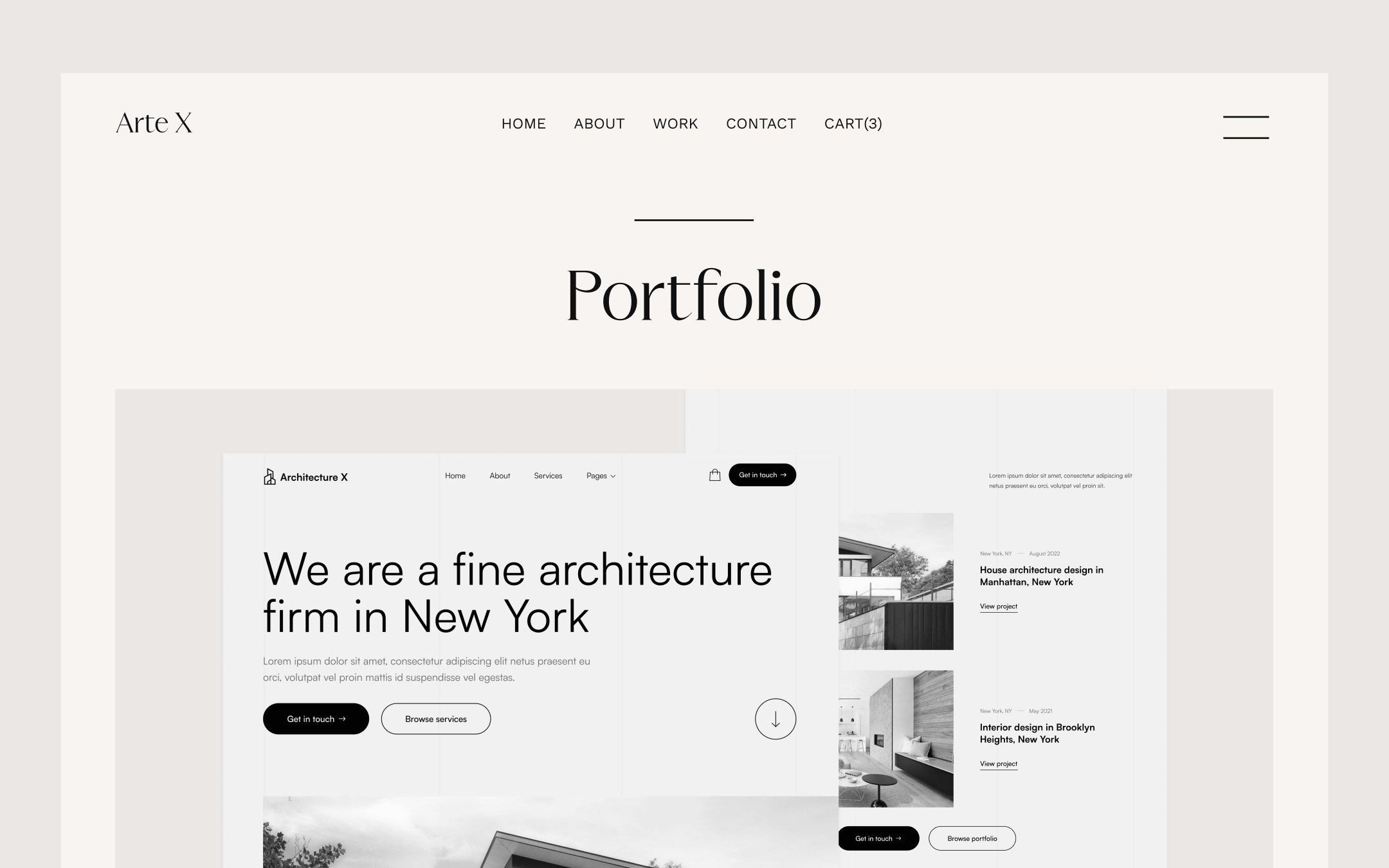 Arte X Template para Webflow